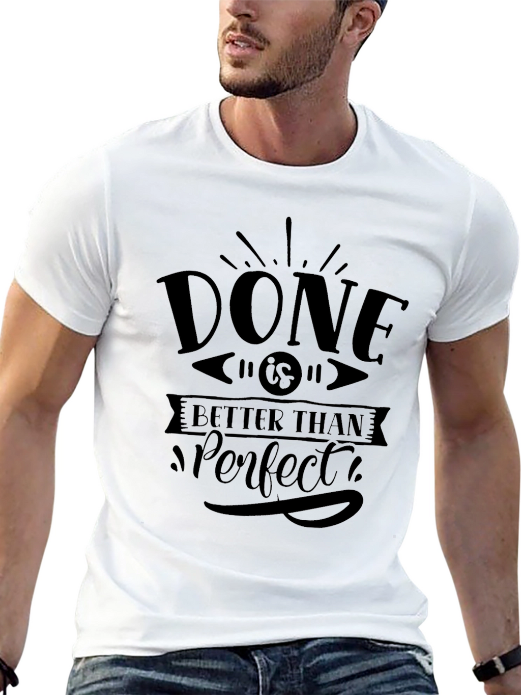 Done is Better Than Perfect Black T-Shirt