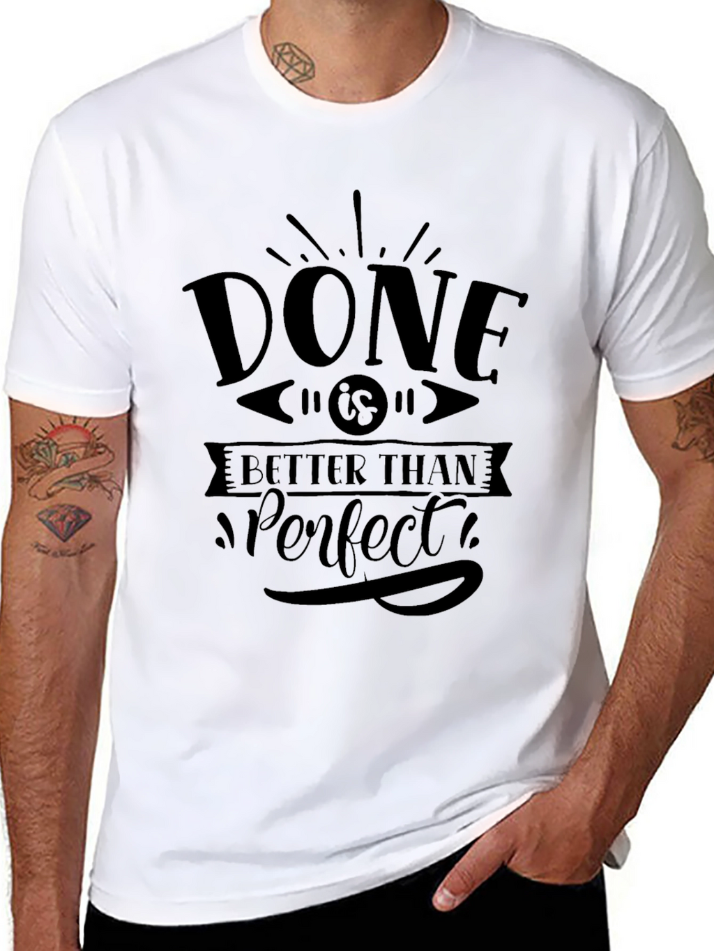 Done is Better Than Perfect Black T-Shirt