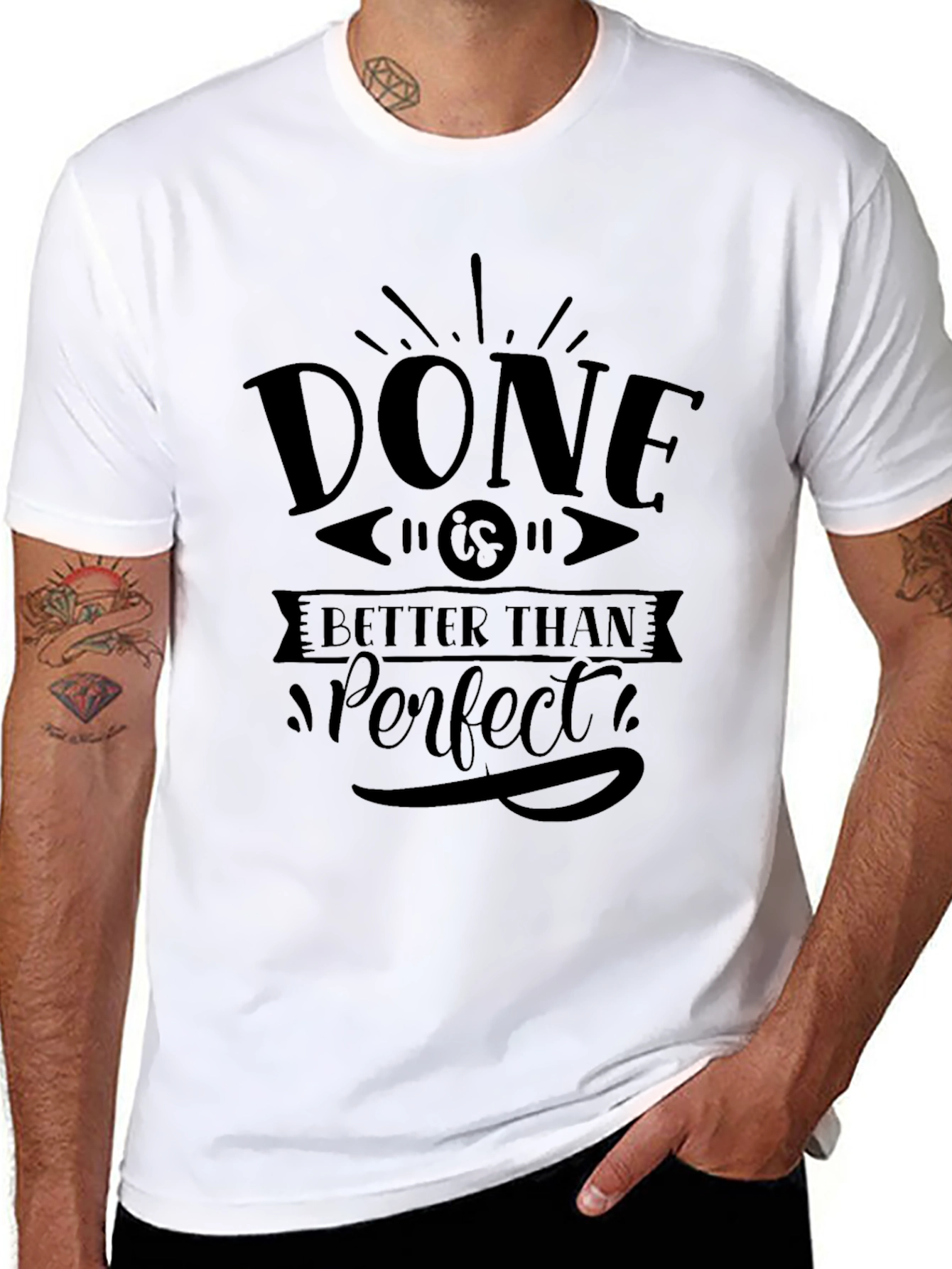 Done is Better Than Perfect Black T-Shirt
