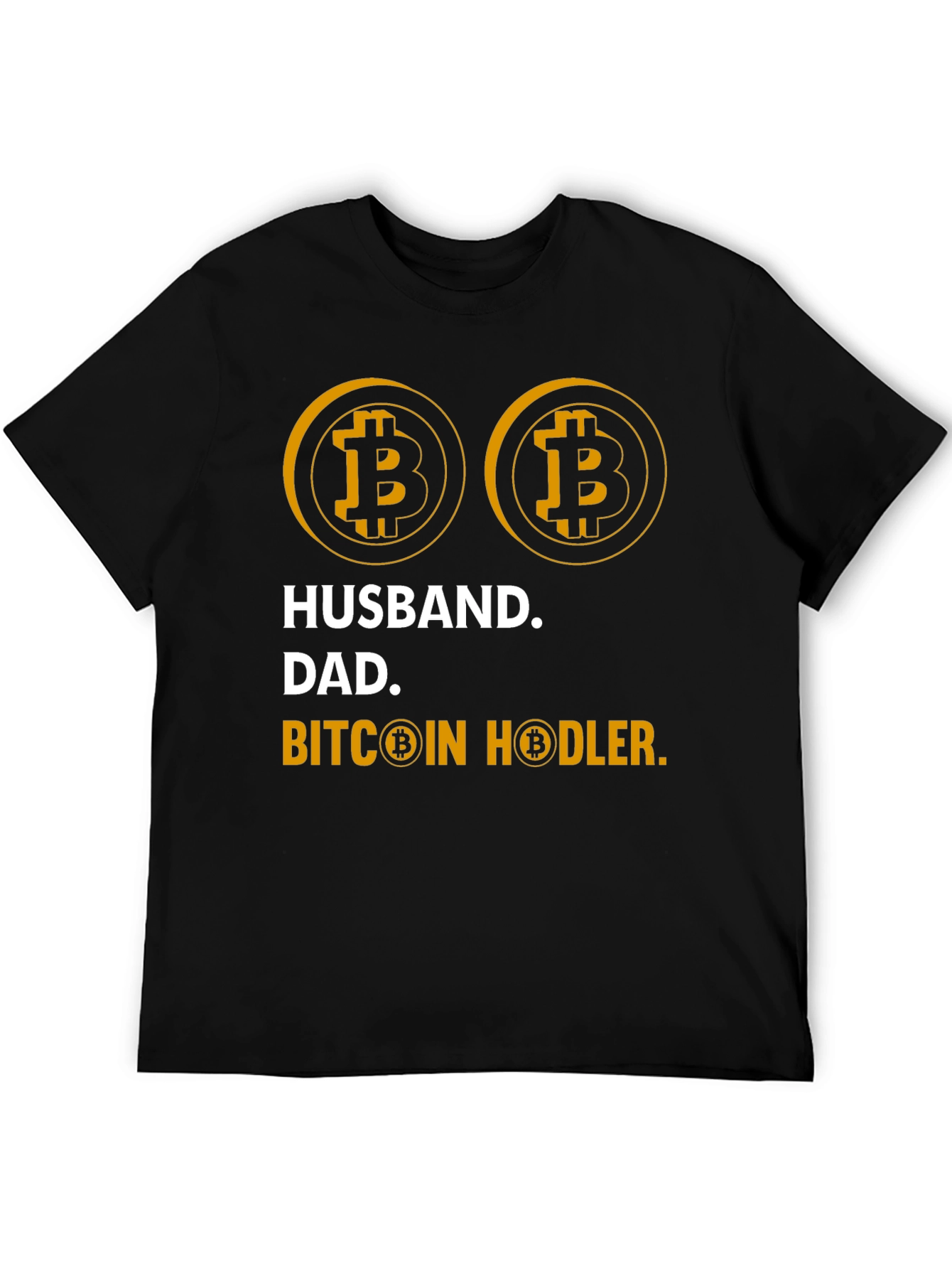 Husband Dad Bitcoin Hodler Graphic Tee