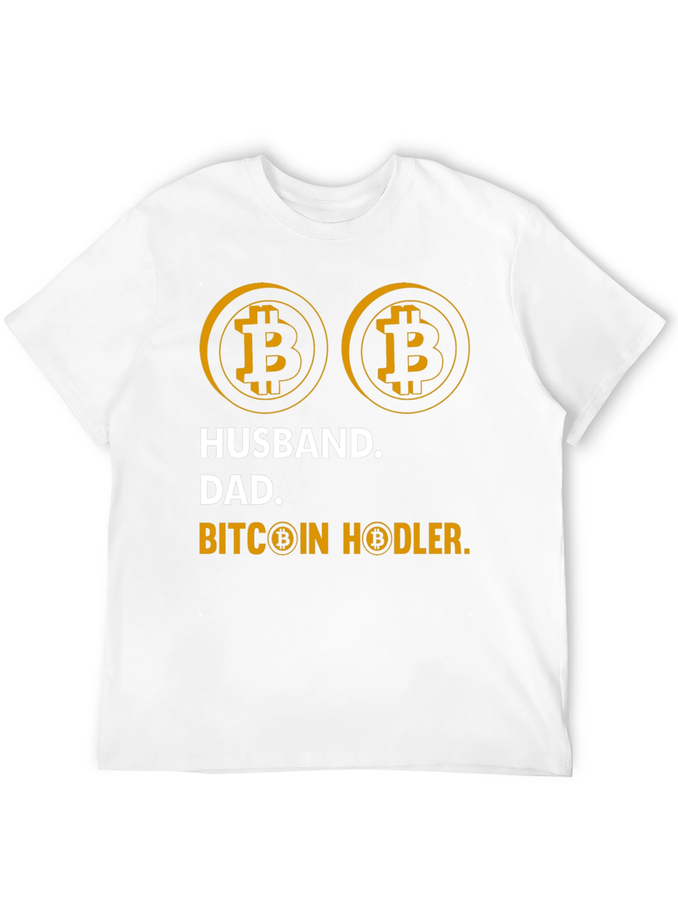 Husband Dad Bitcoin Hodler Graphic Tee