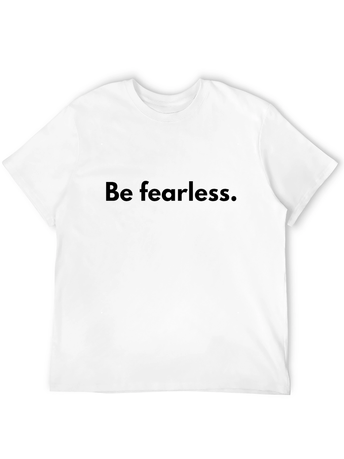 Be Fearless Black T-Shirt - Inspirational Apparel