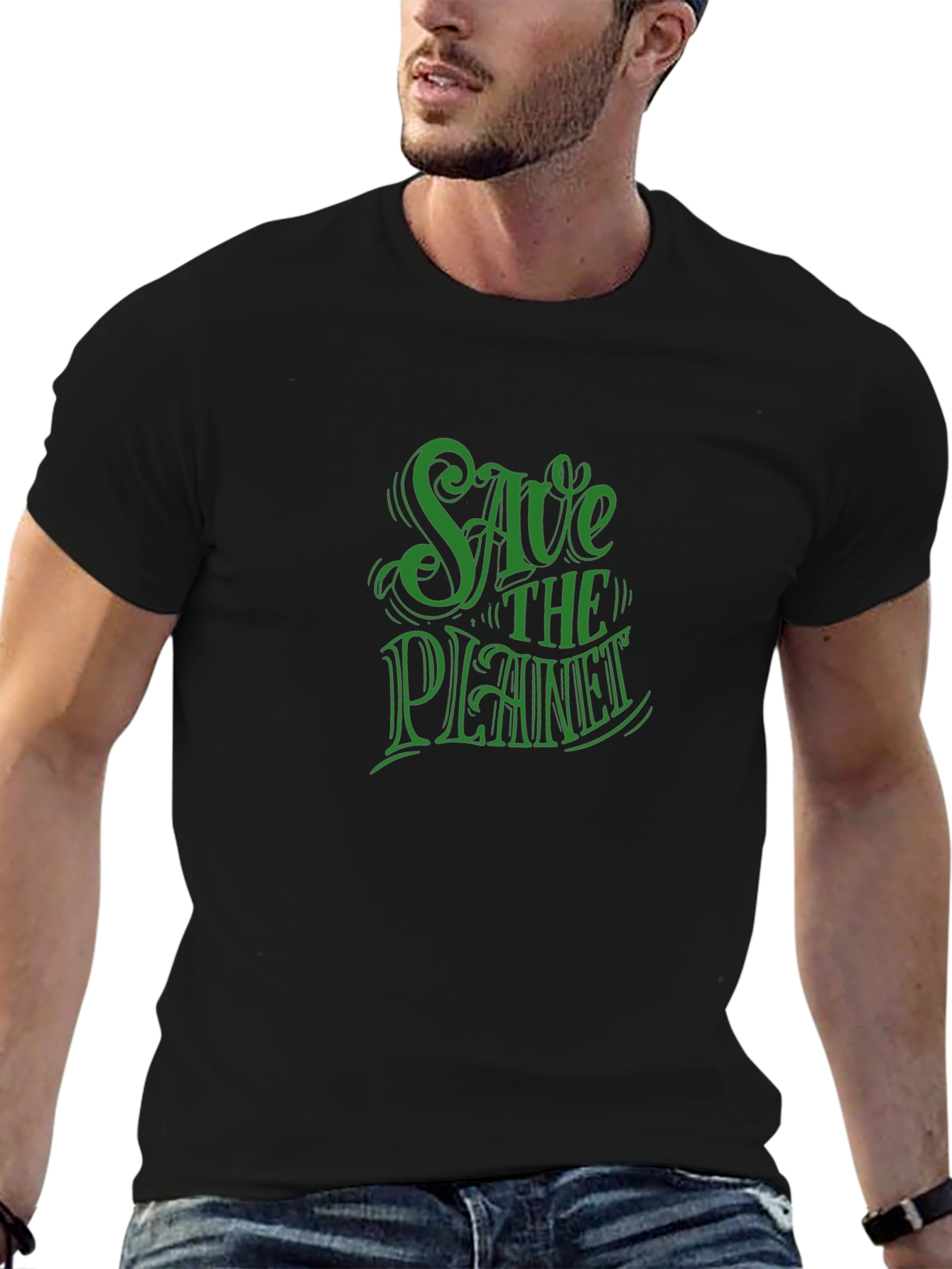 Save the Planet Graphic Tee - Eco-Friendly Statement Shirt