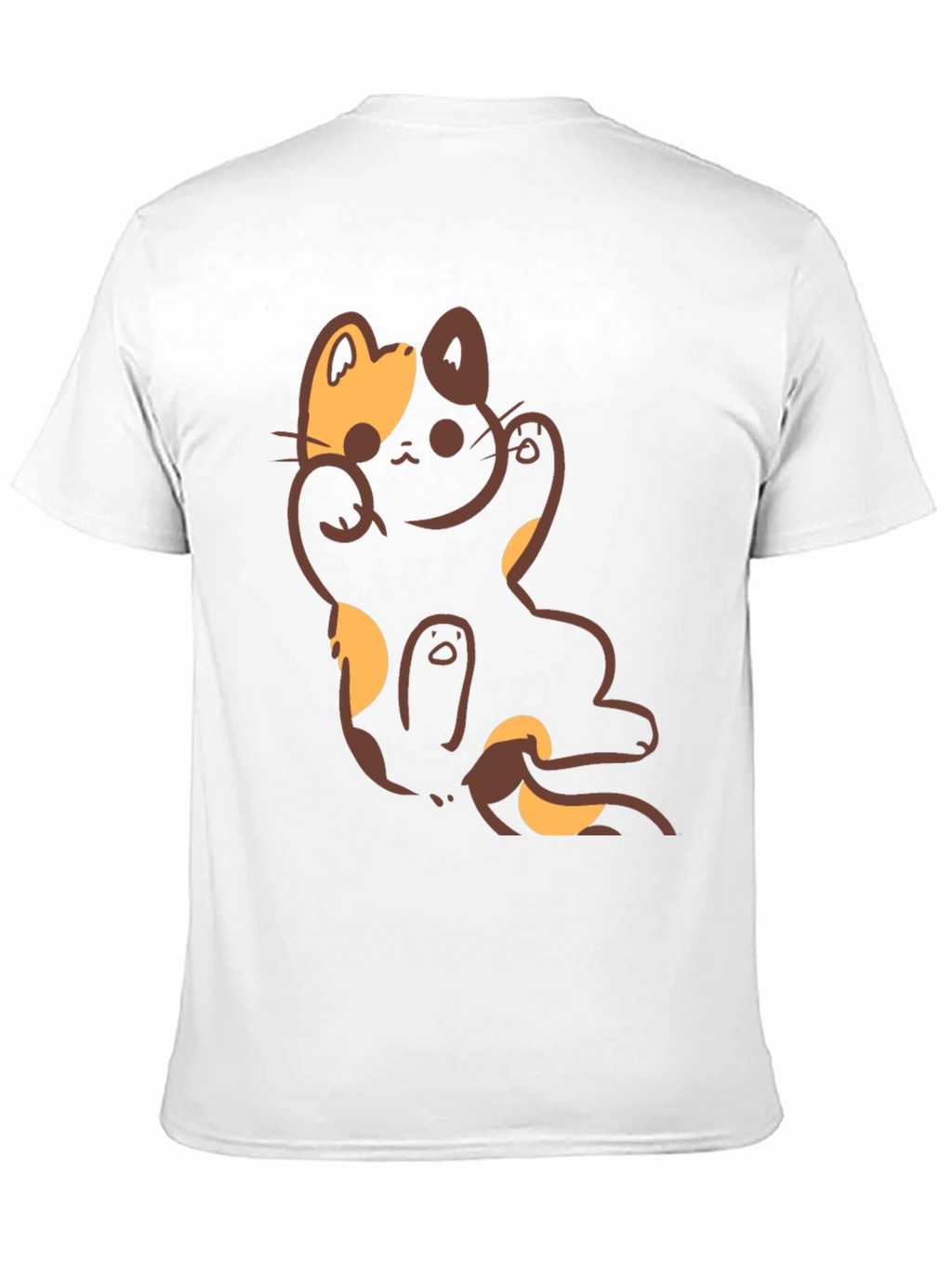 Lucky Cat Graphic Black T-Shirt