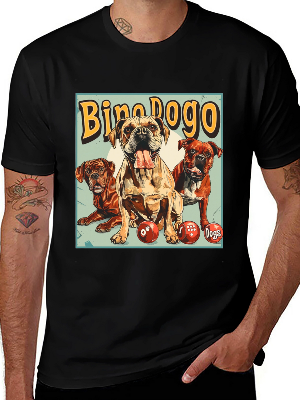 Bino Dogo Dogs Graphic T-Shirt