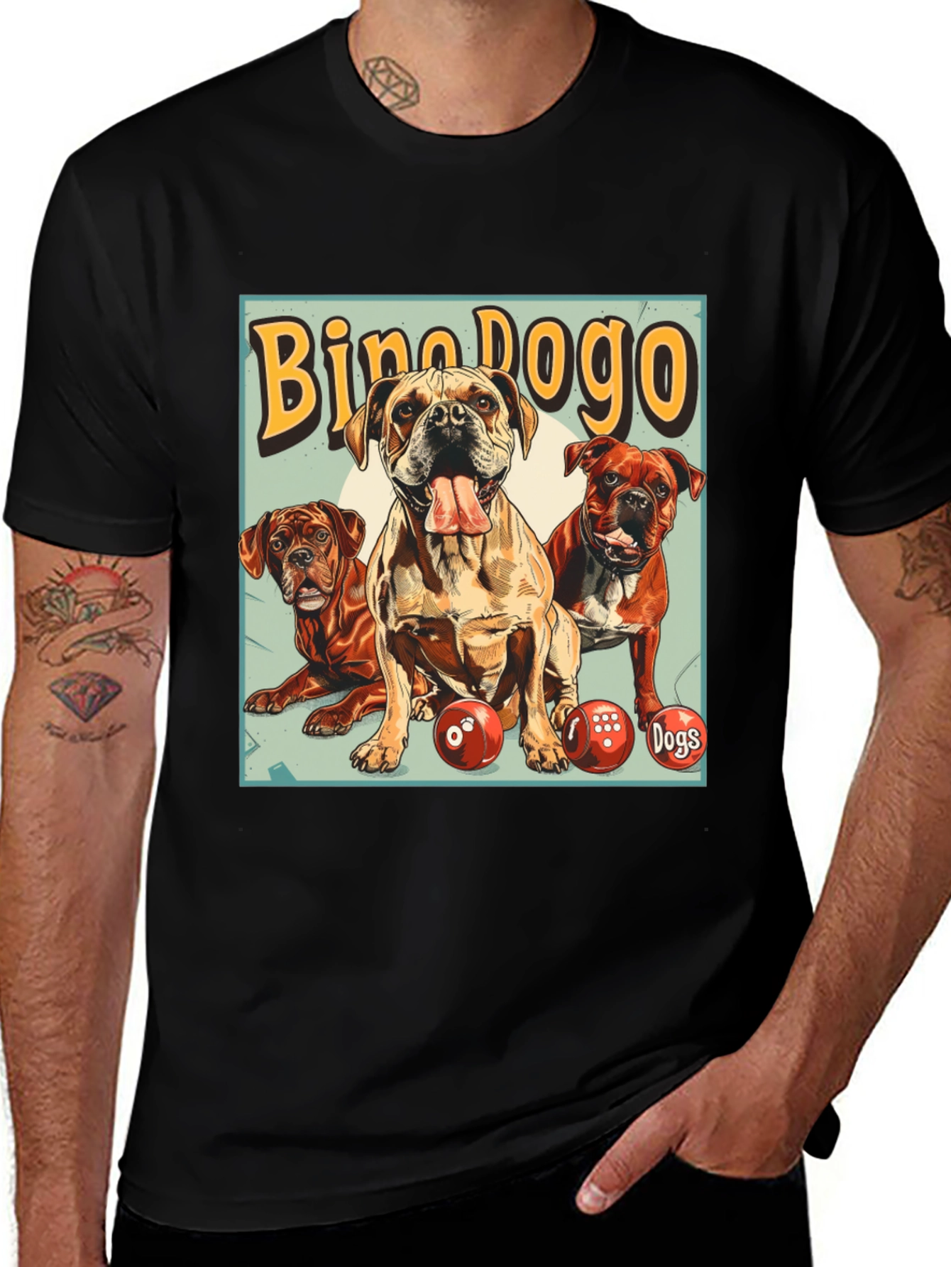 Bino Dogo Dogs Graphic T-Shirt