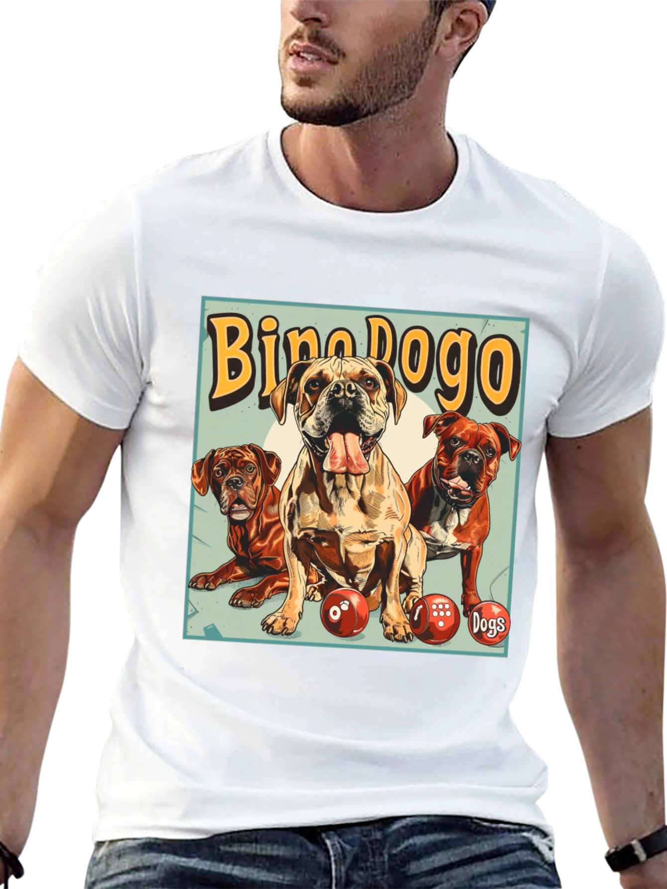Bino Dogo Dogs Graphic T-Shirt