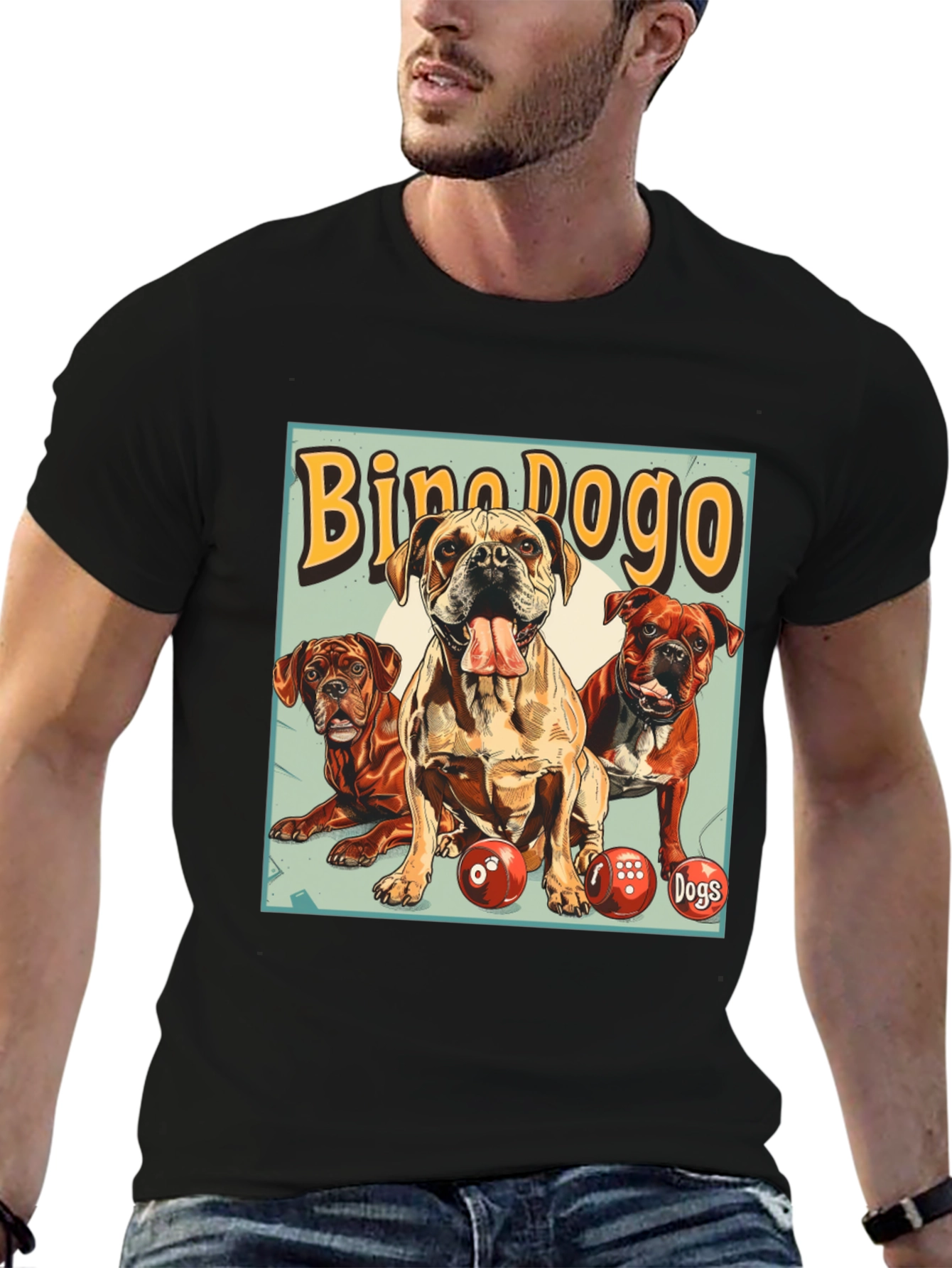 Bino Dogo Dogs Graphic T-Shirt