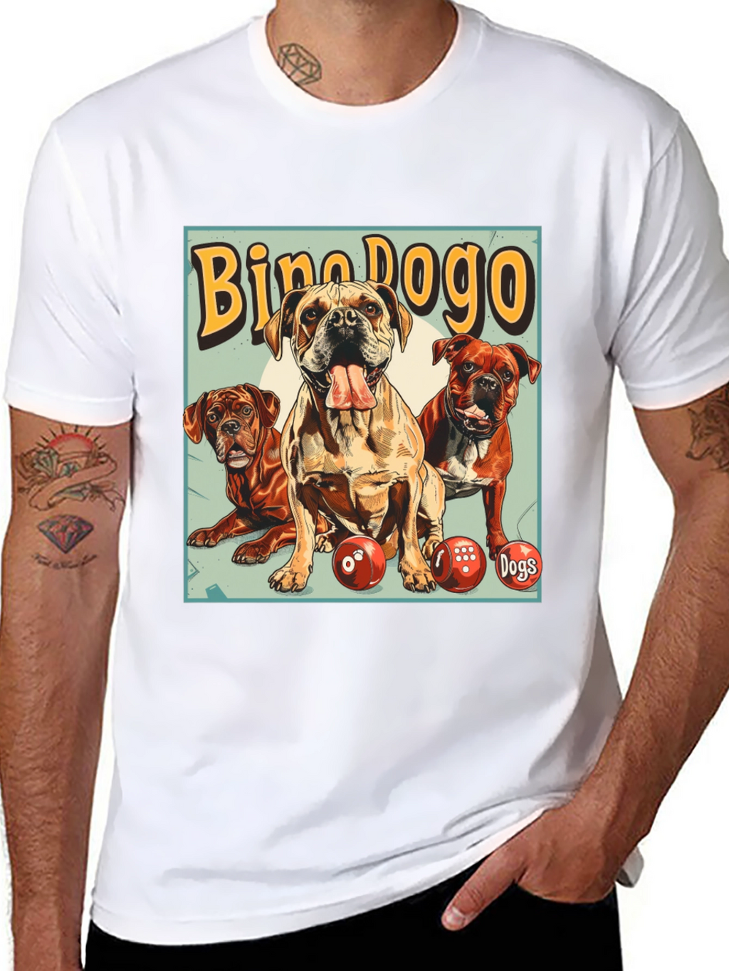 Bino Dogo Dogs Graphic T-Shirt