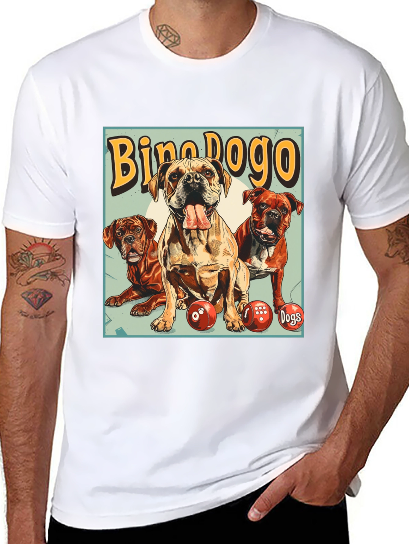 Bino Dogo Dogs Graphic T-Shirt