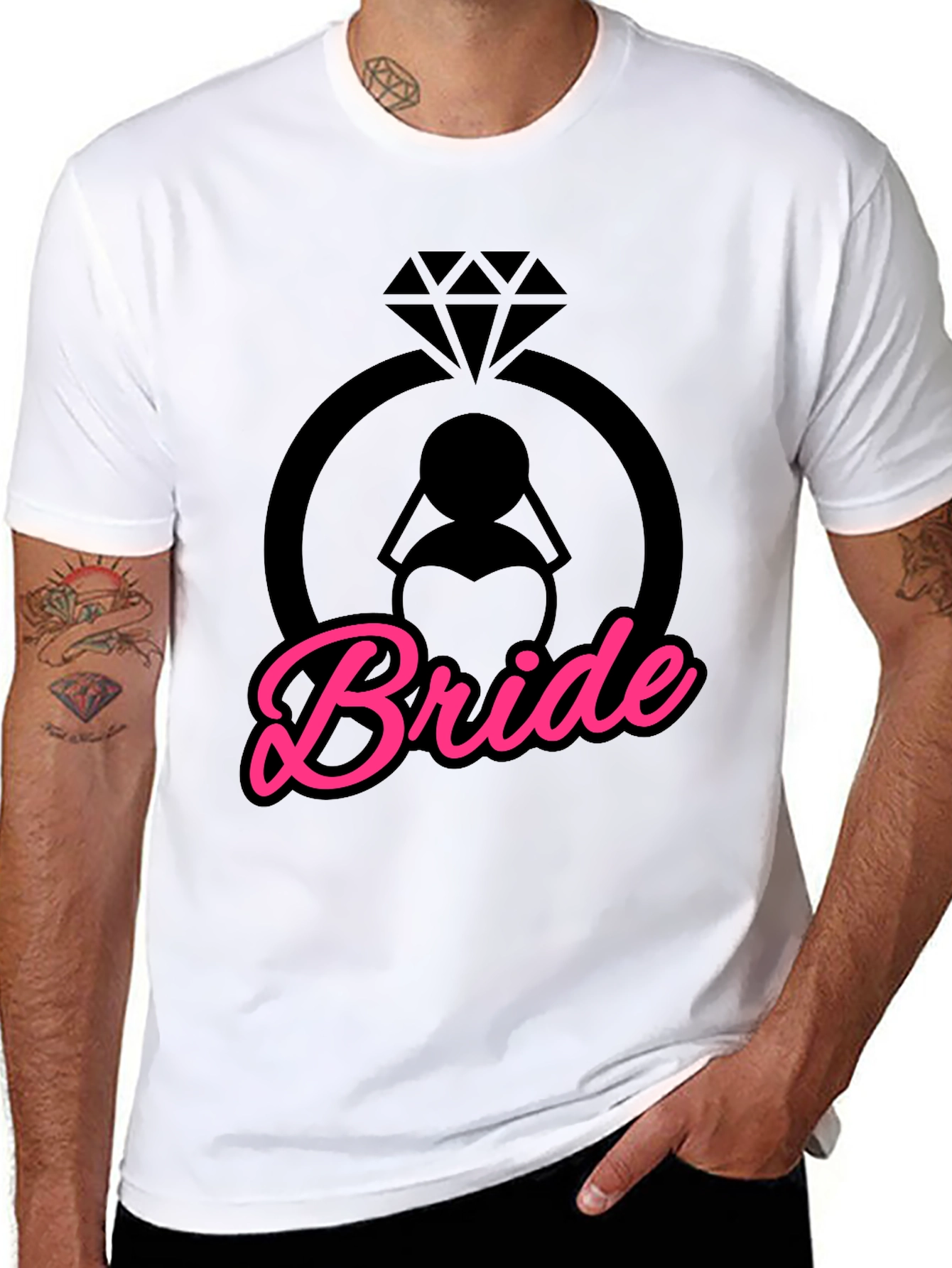 Bride T-Shirt - Diamond Ring Design