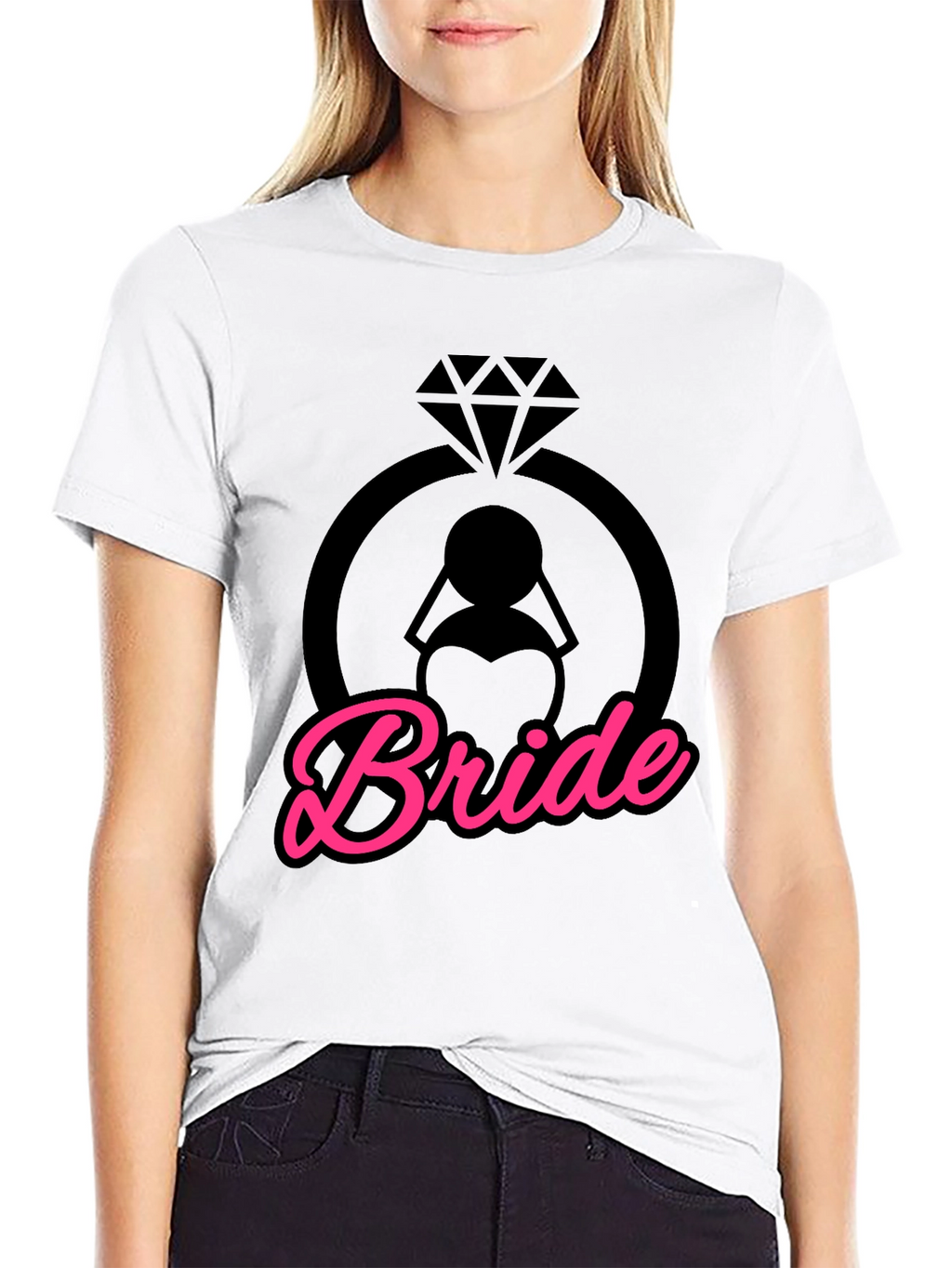Bride T-Shirt - Diamond Ring Design