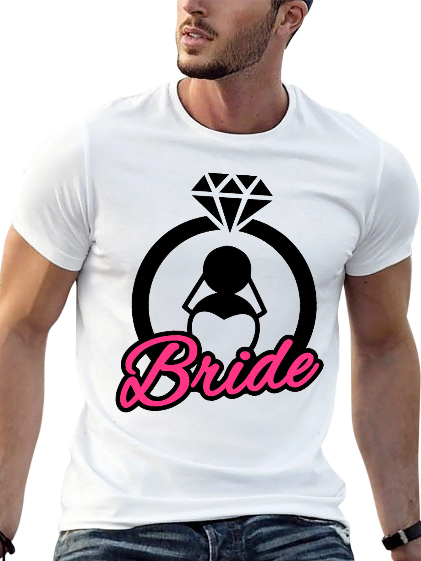 Bride T-Shirt - Diamond Ring Design