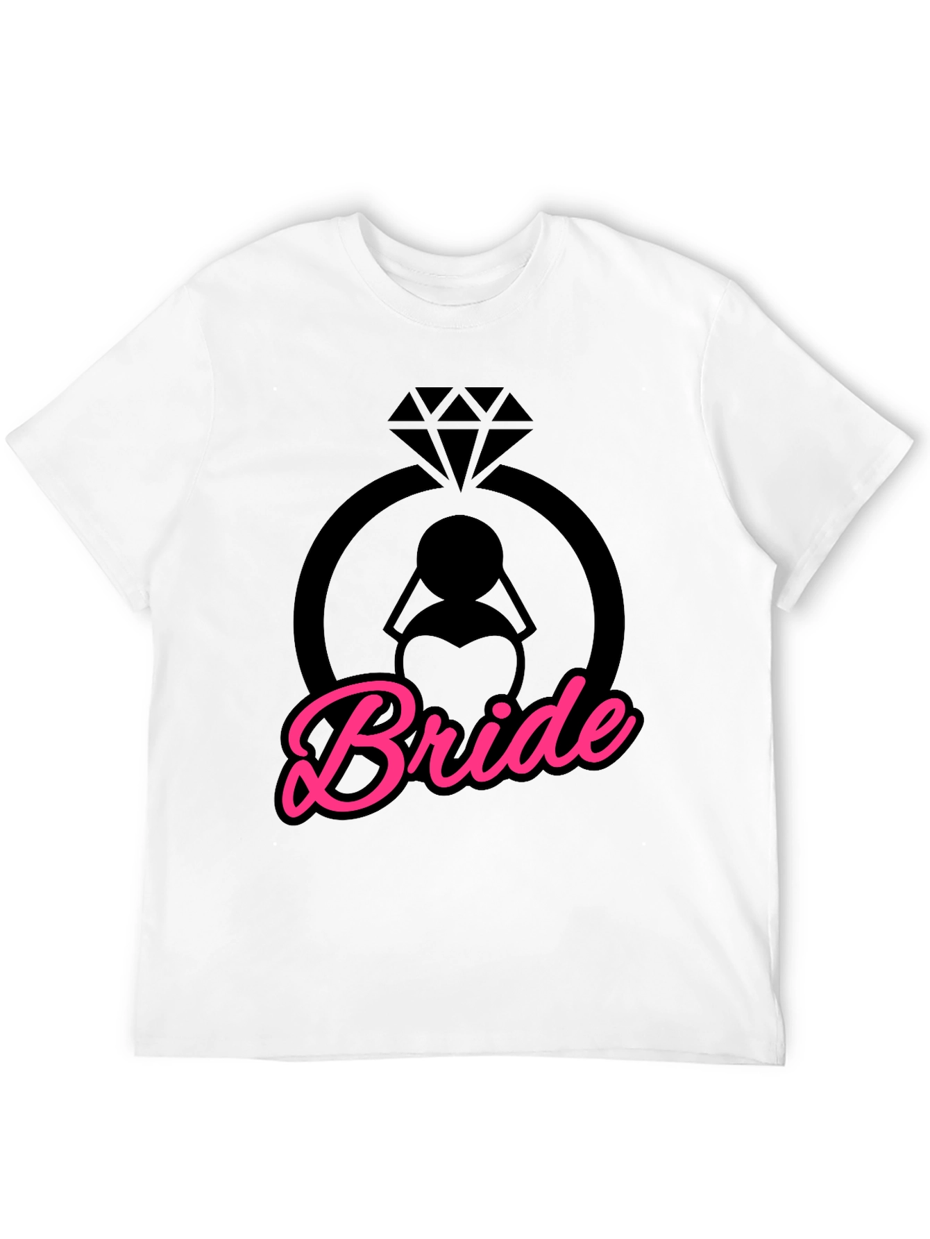 Bride T-Shirt - Diamond Ring Design