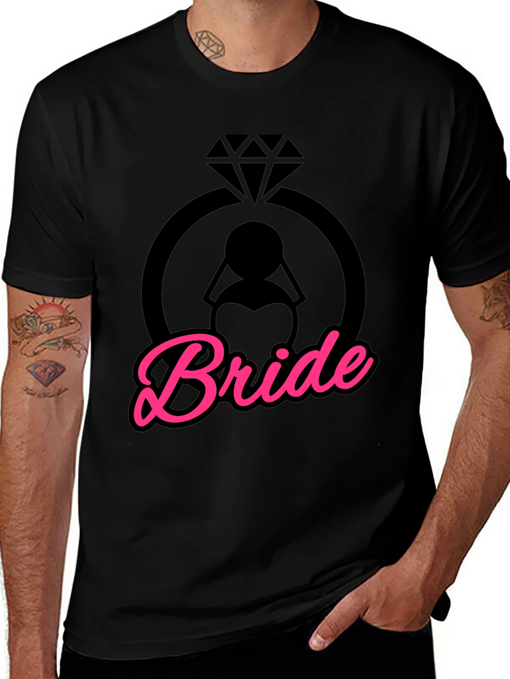 Bride T-Shirt - Diamond Ring Design