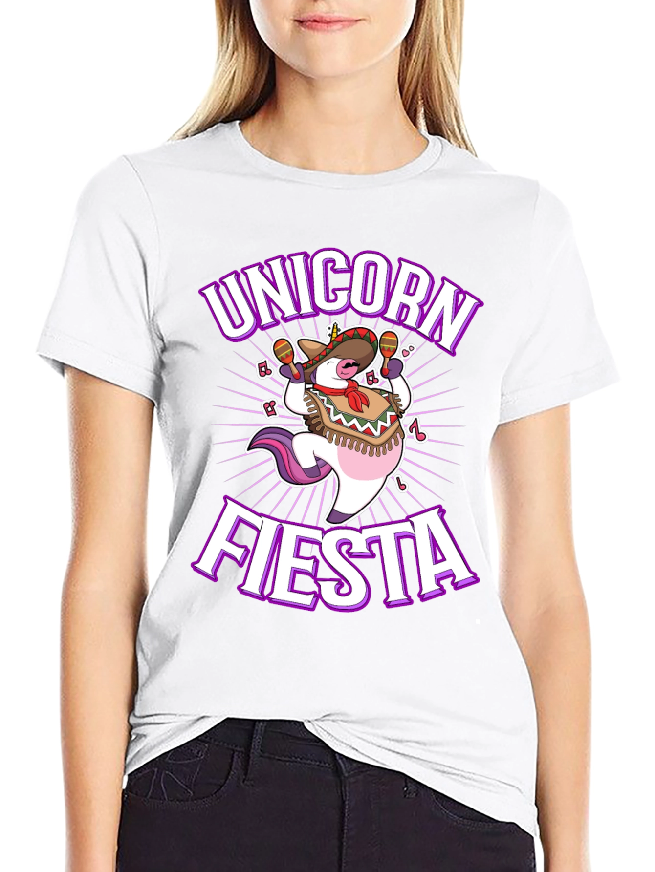 Unicorn Fiesta T-Shirt - Mexican Party Tee