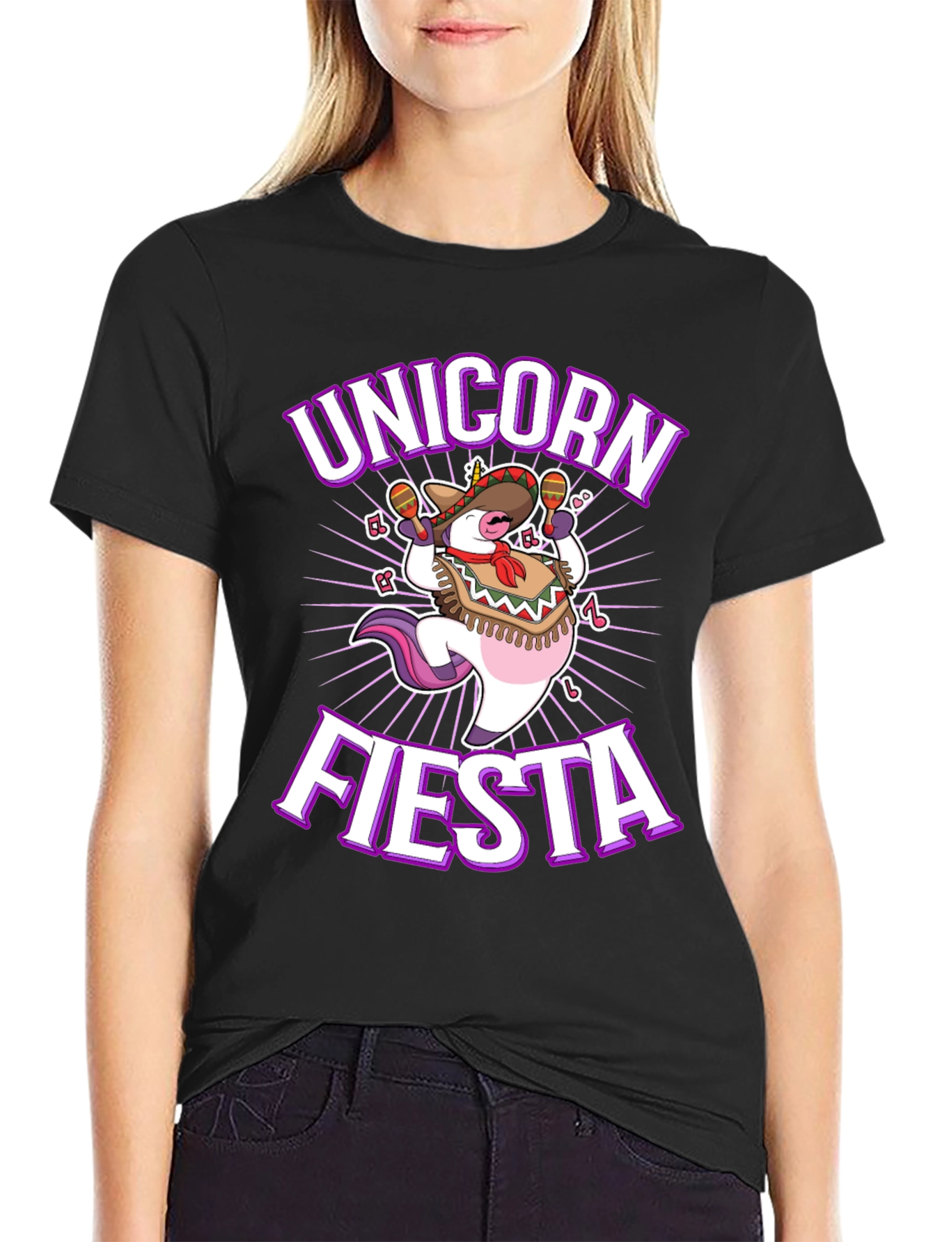 Unicorn Fiesta T-Shirt - Mexican Party Tee
