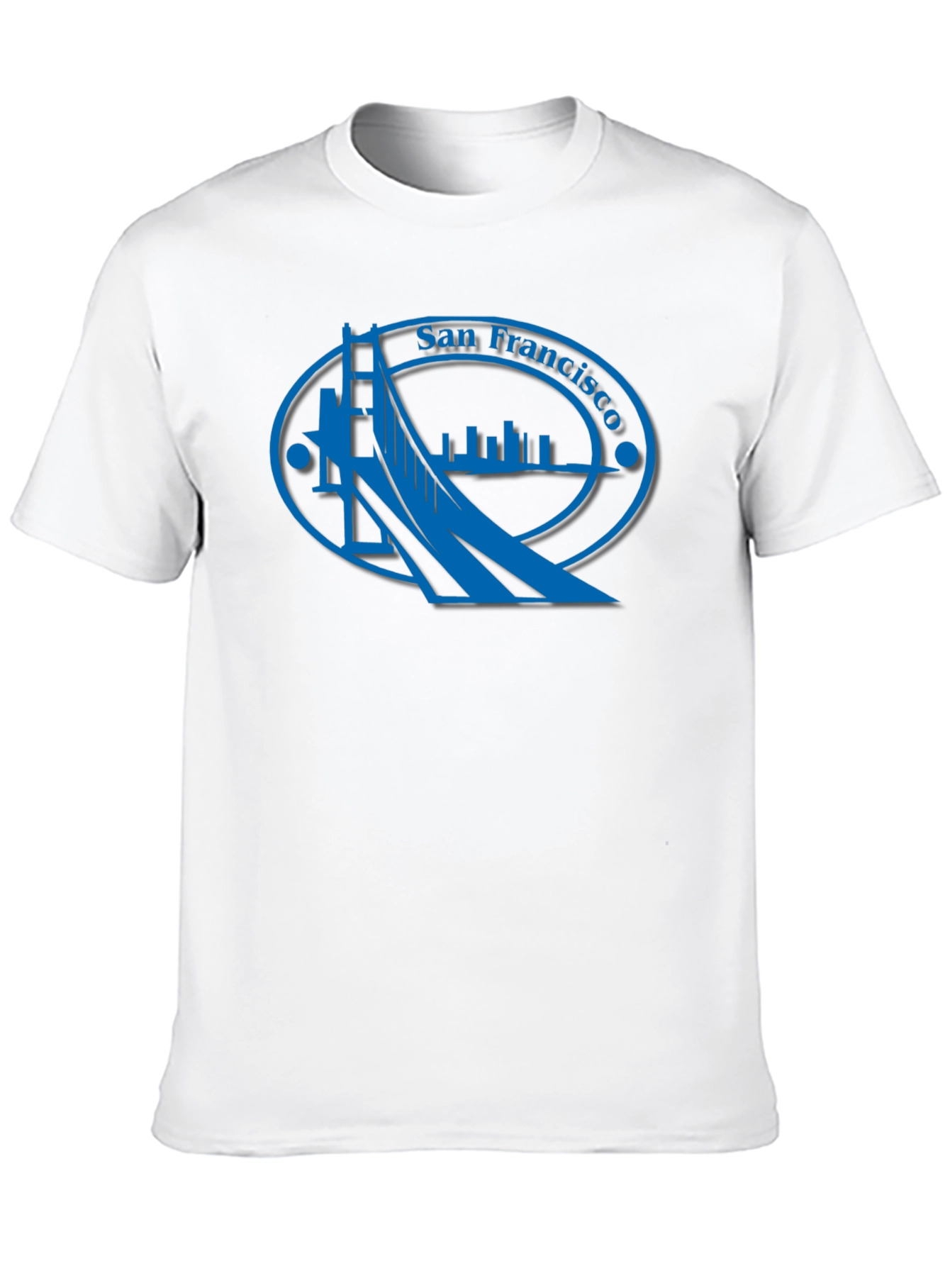 San Francisco Bridge Graphic Tee - Black Cotton Casual Shirt