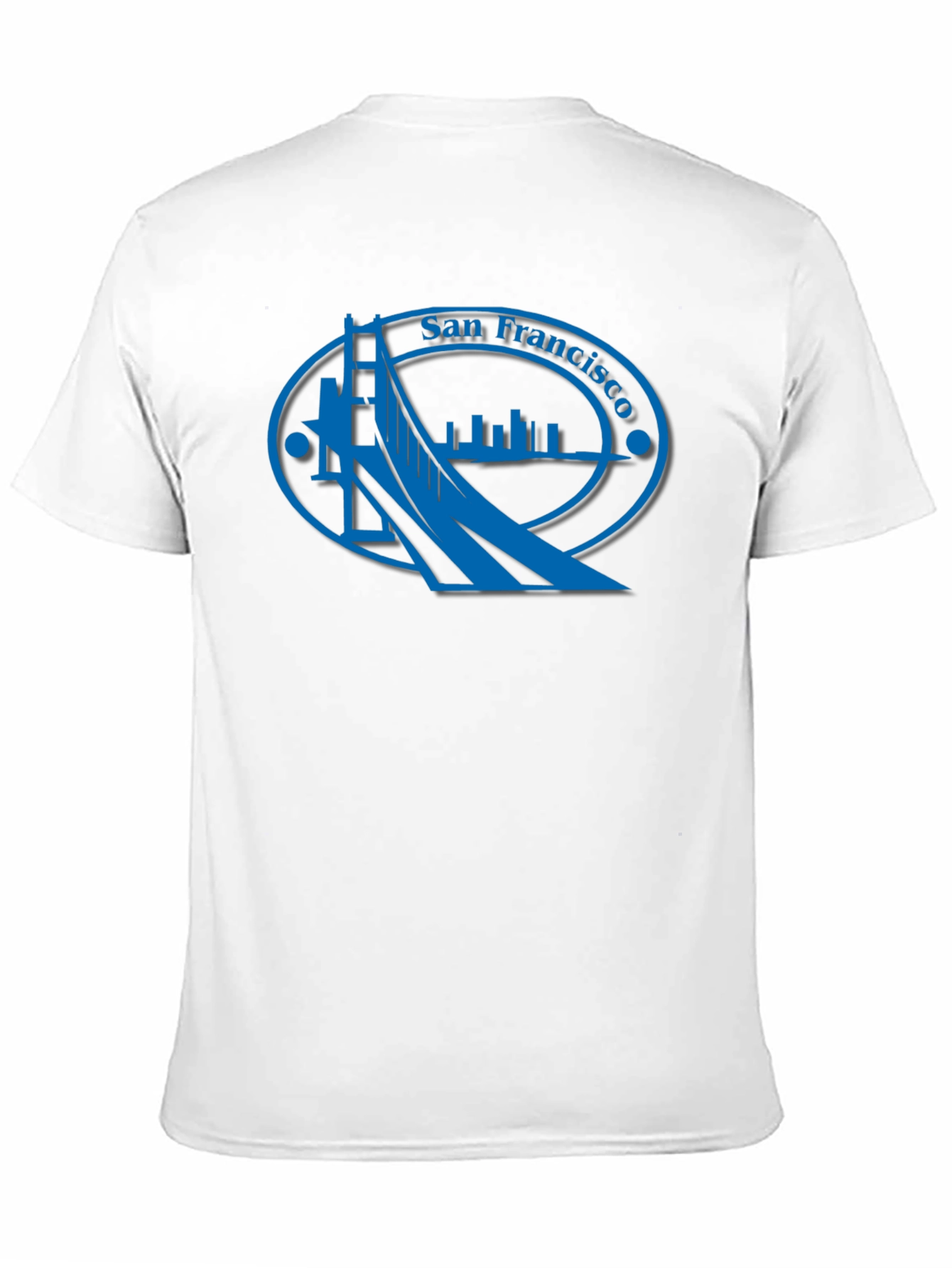 San Francisco Bridge Graphic Tee - Black Cotton Casual Shirt