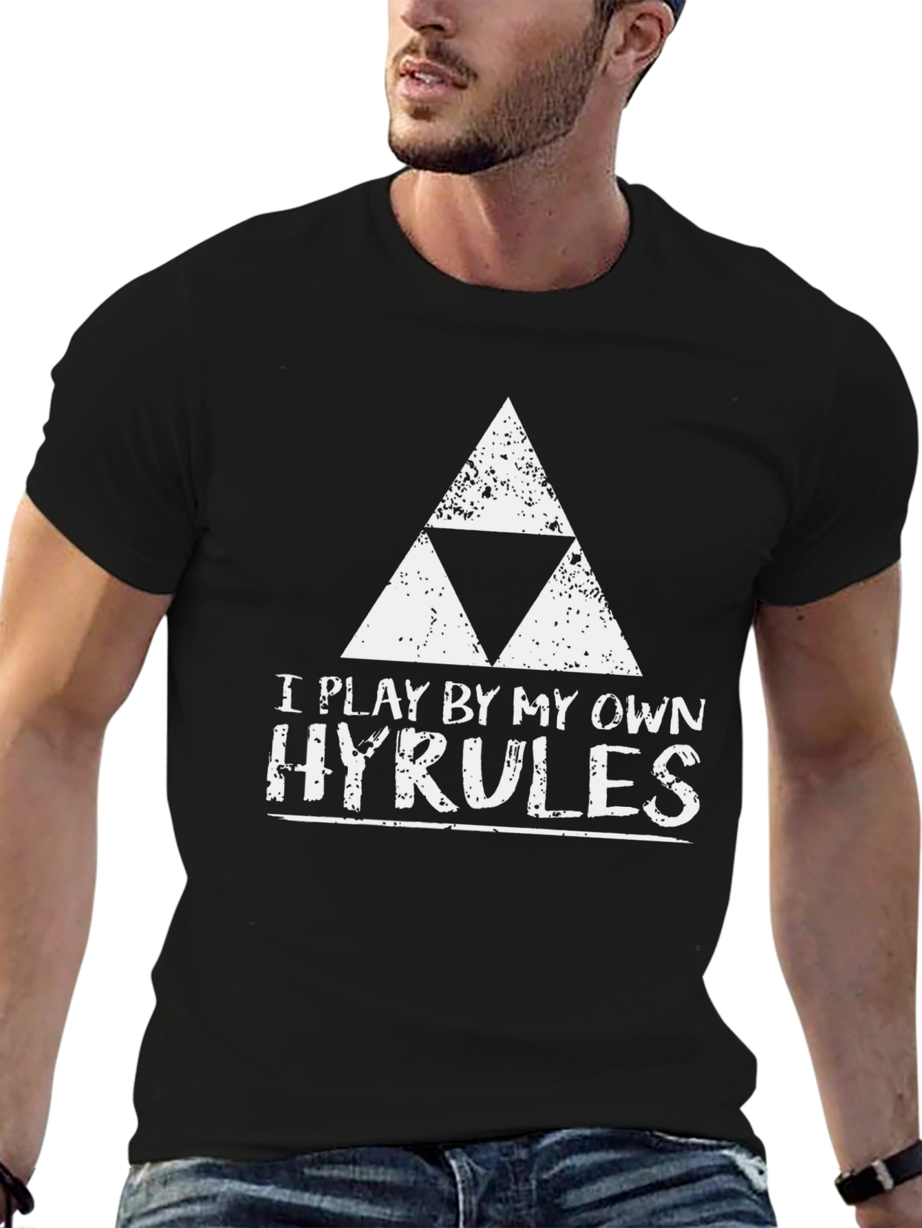 Gaming Tee: I Play By My Own Hyrules - Black