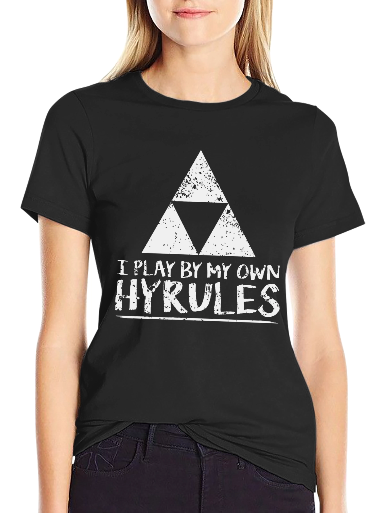 Gaming Tee: I Play By My Own Hyrules - Black