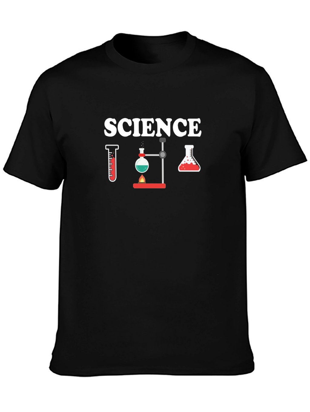 Science Graphic T-Shirt - Black