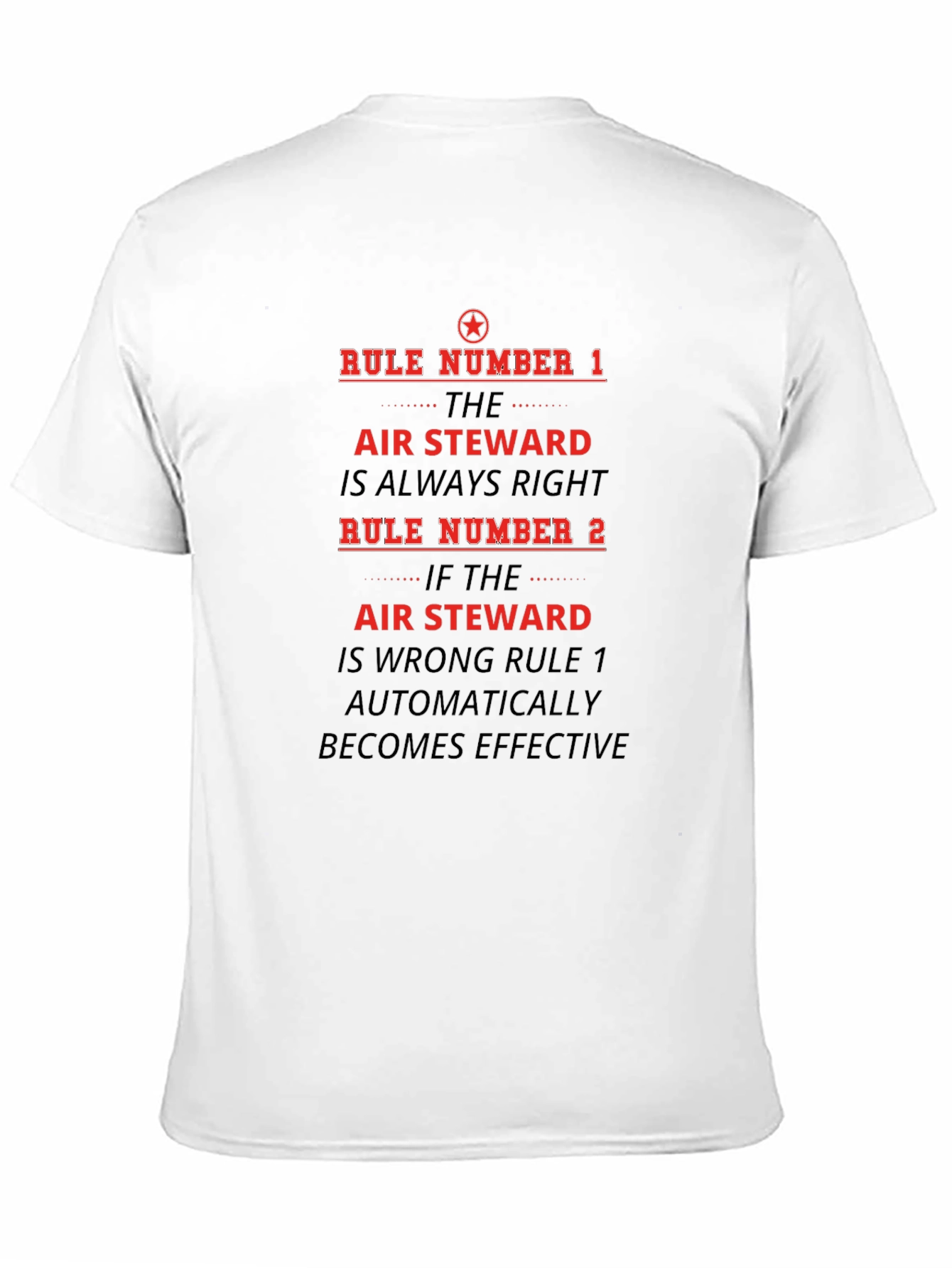 Air Steward Rule T-Shirt