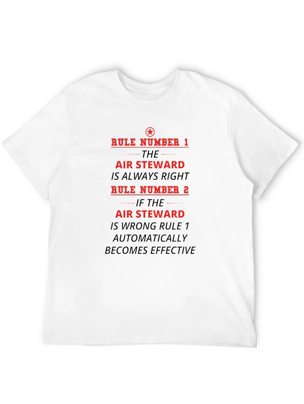Air Steward Rule T-Shirt