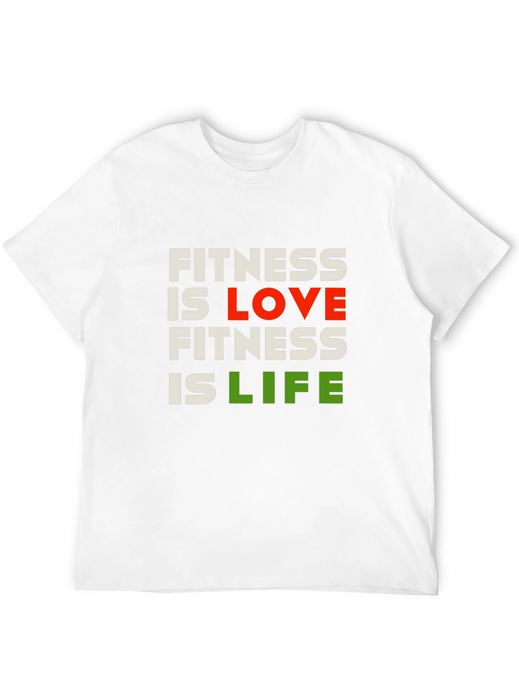 Fitness is Love Fitness is Life Graphic Tee