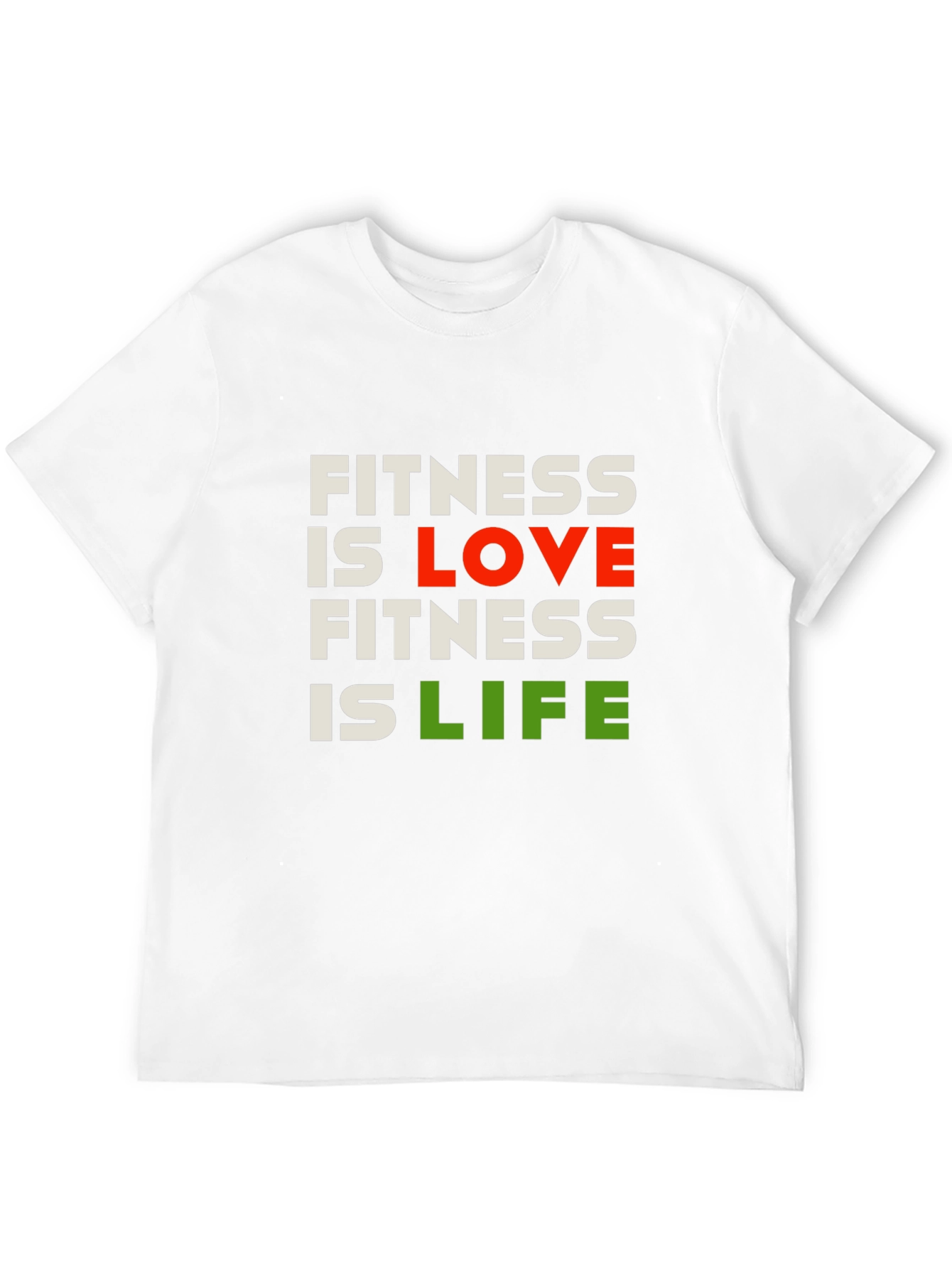 Fitness is Love Fitness is Life Graphic Tee