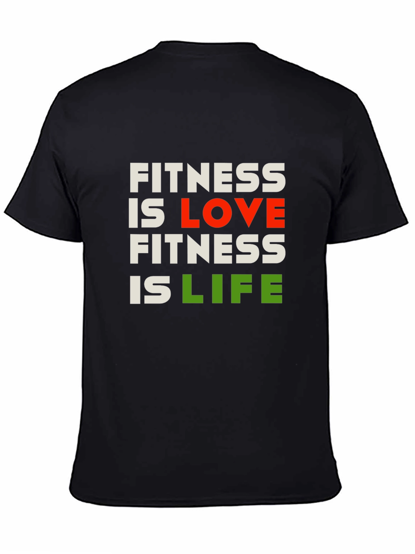 Fitness is Love Fitness is Life Graphic Tee