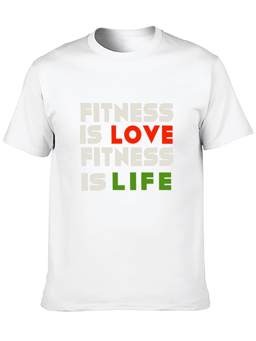 Fitness is Love Fitness is Life Graphic Tee