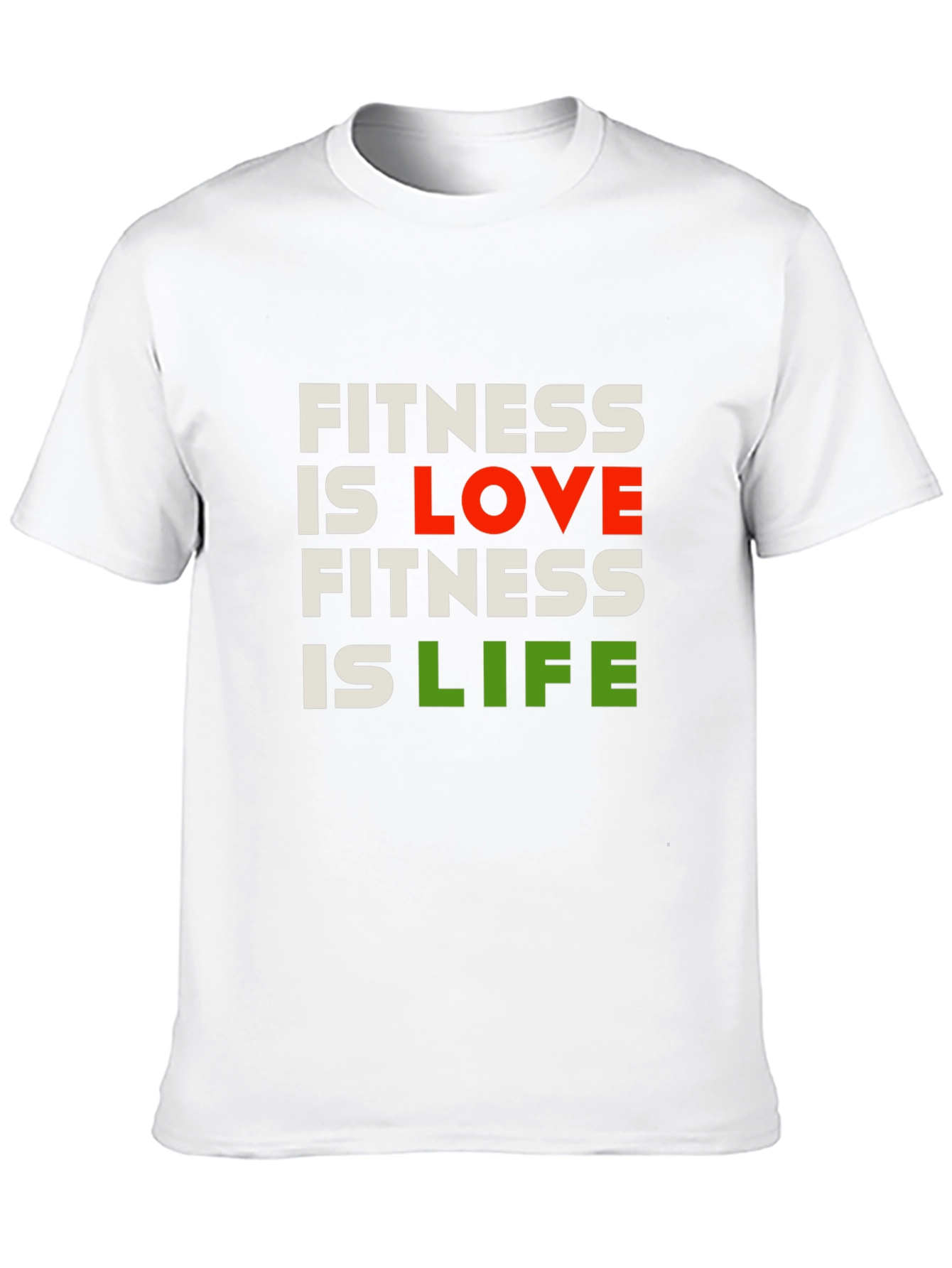 Fitness is Love Fitness is Life Graphic Tee