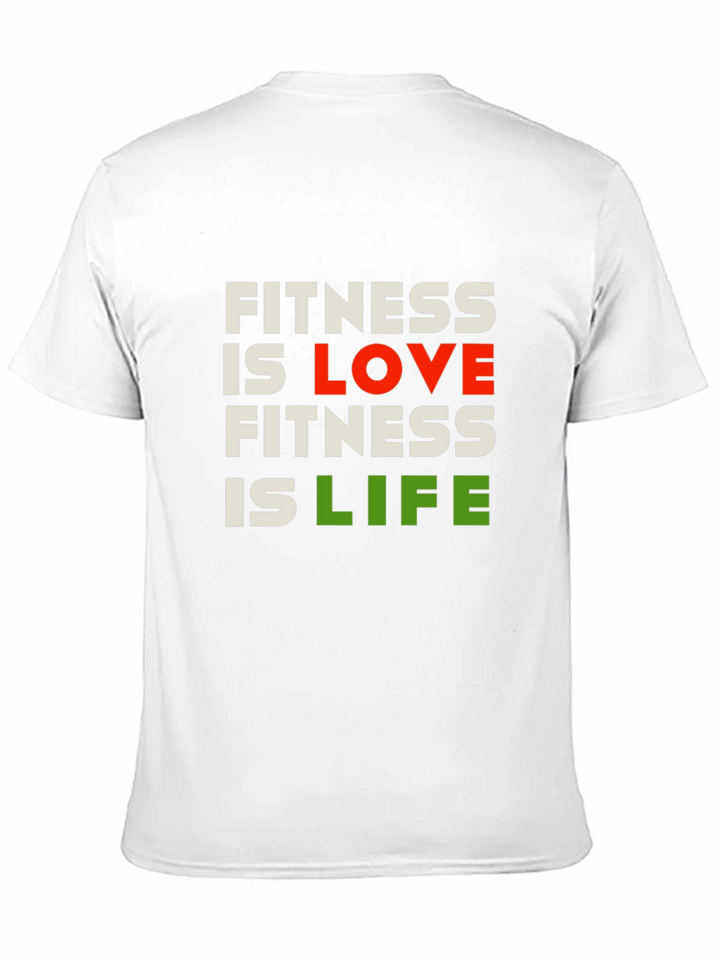 Fitness is Love Fitness is Life Graphic Tee