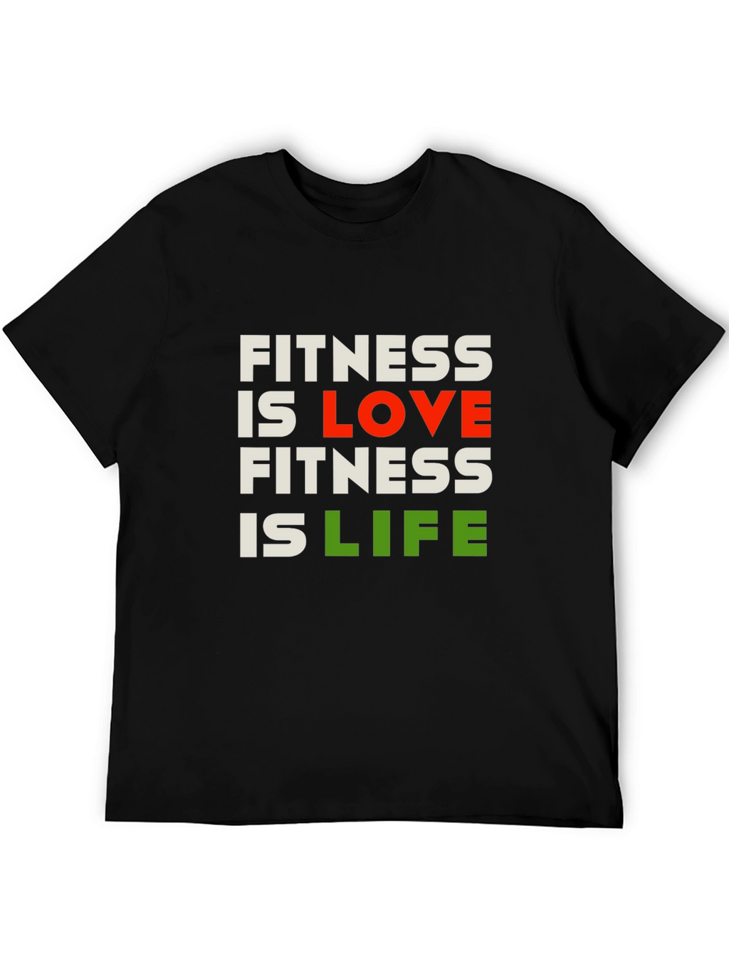 Fitness is Love Fitness is Life Graphic Tee