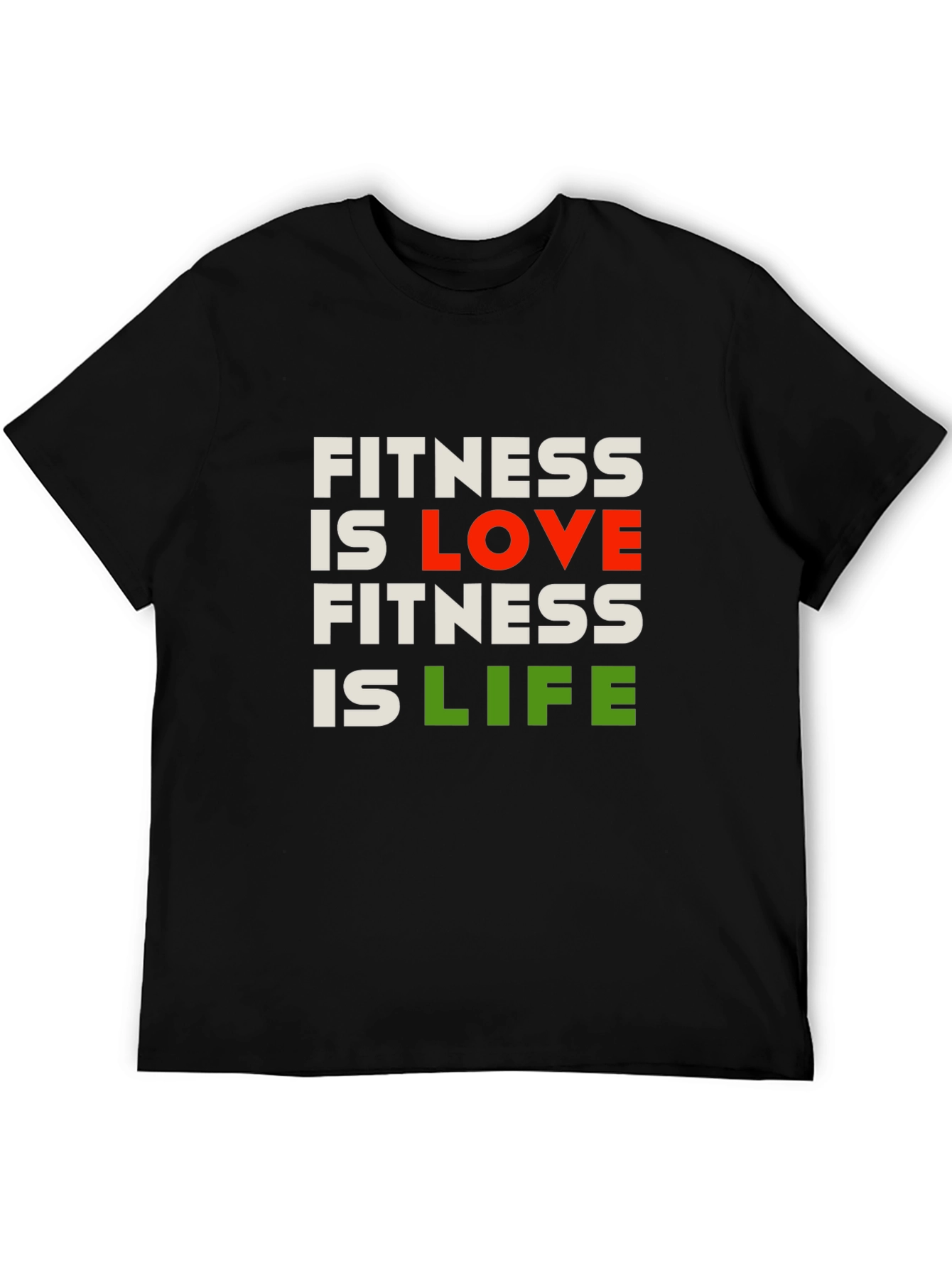 Fitness is Love Fitness is Life Graphic Tee