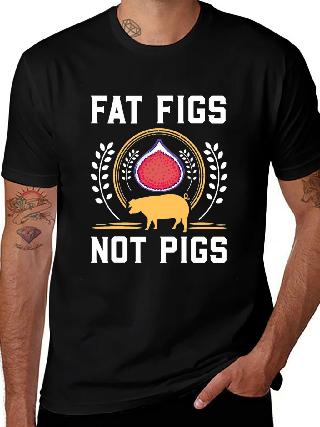 Fat Figs Not Pigs Graphic Tee