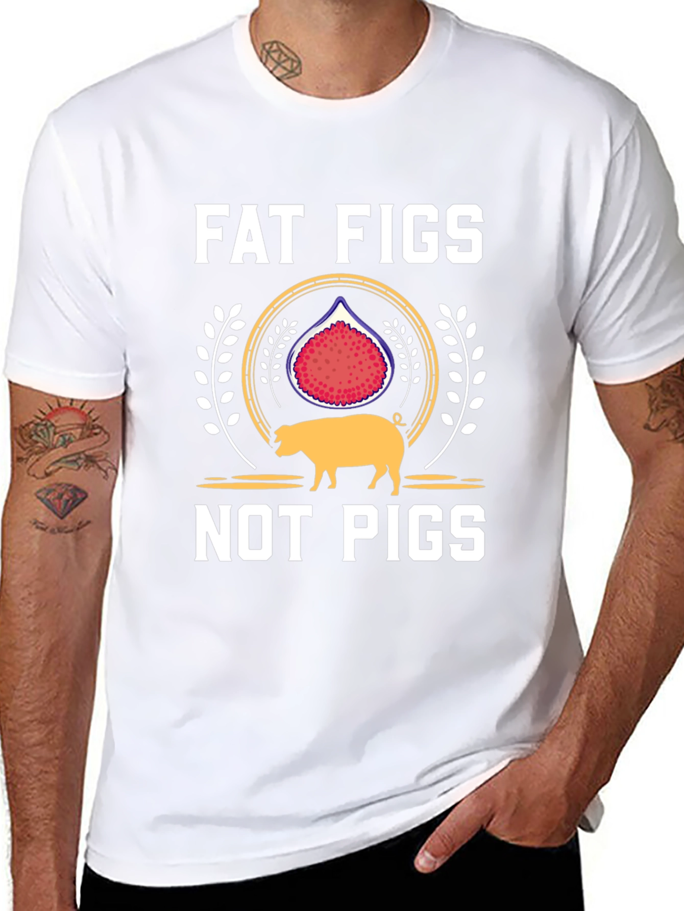 Fat Figs Not Pigs Graphic Tee