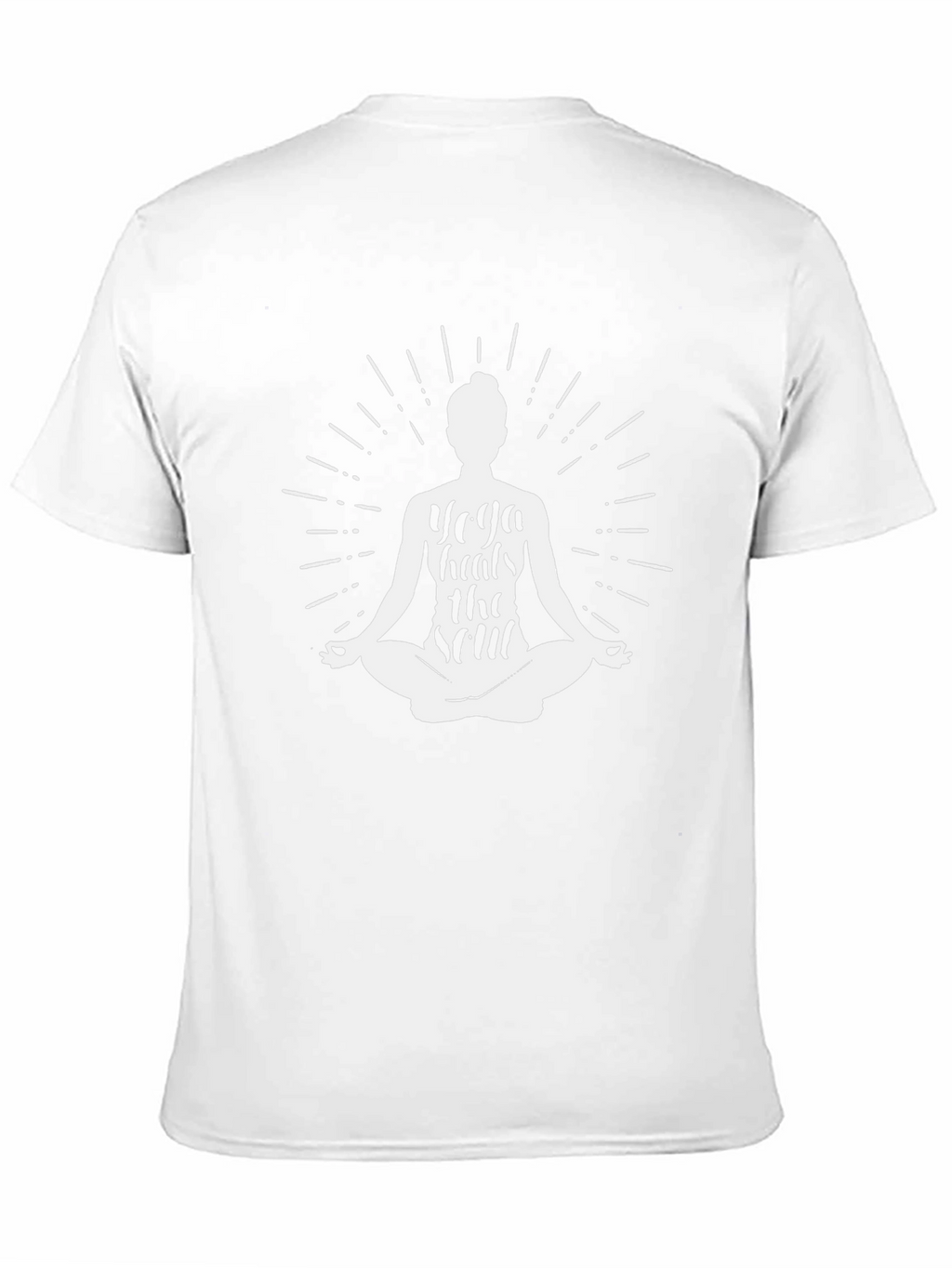 Yoga Heals Soul Black Graphic Tee