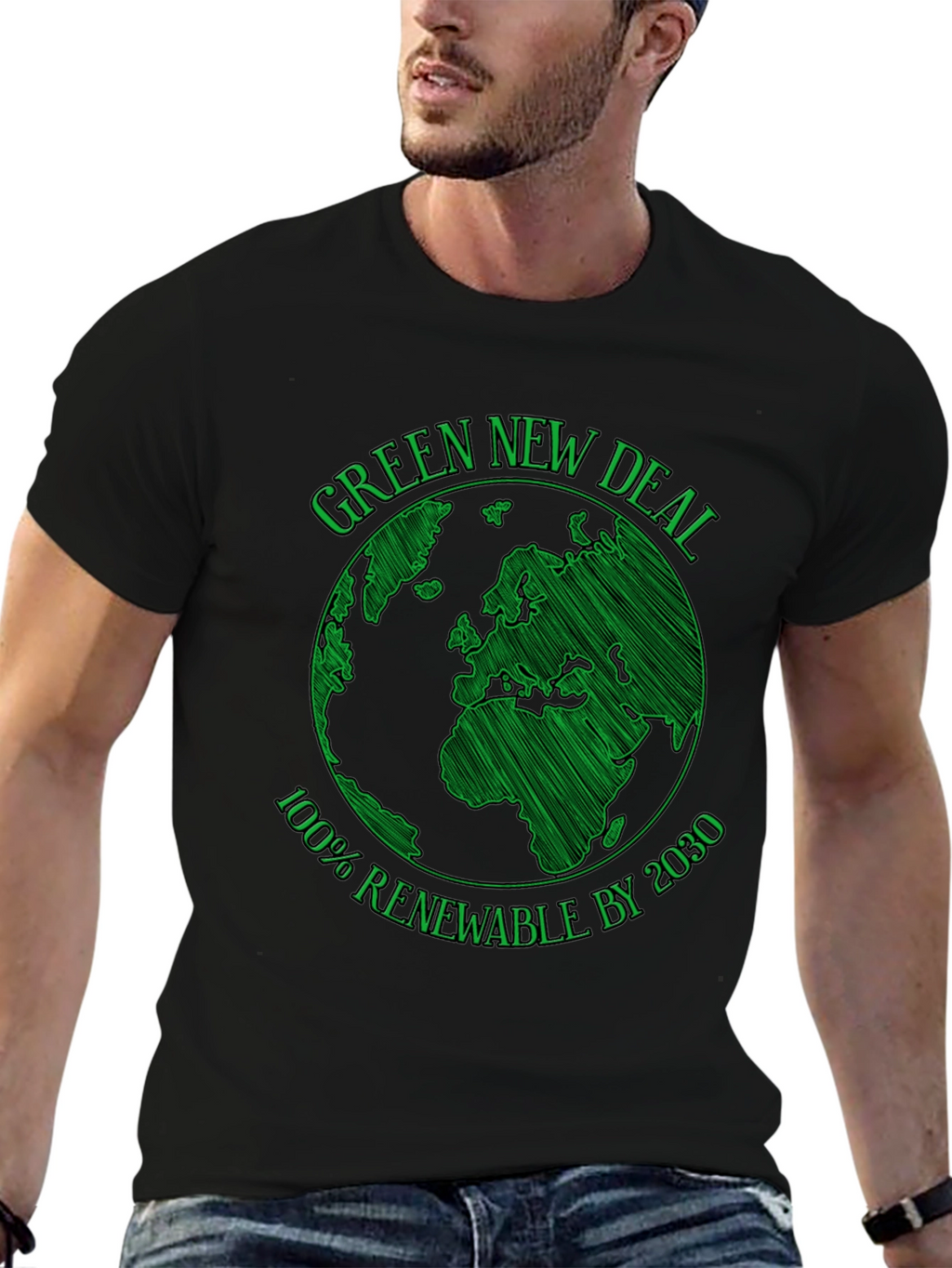 Green New Deal T-Shirt - 100% Renewable by 2030