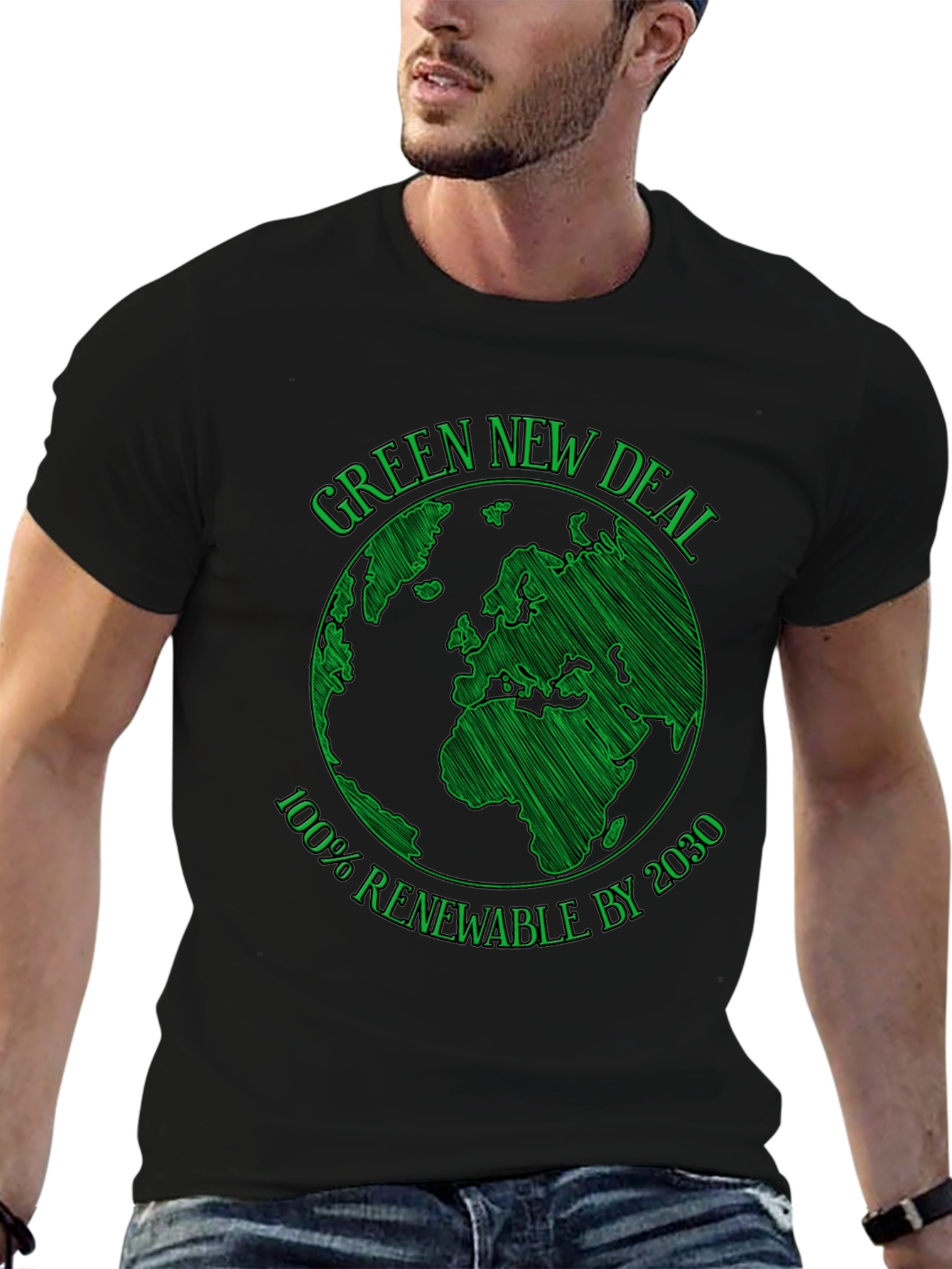 Green New Deal T-Shirt - 100% Renewable by 2030