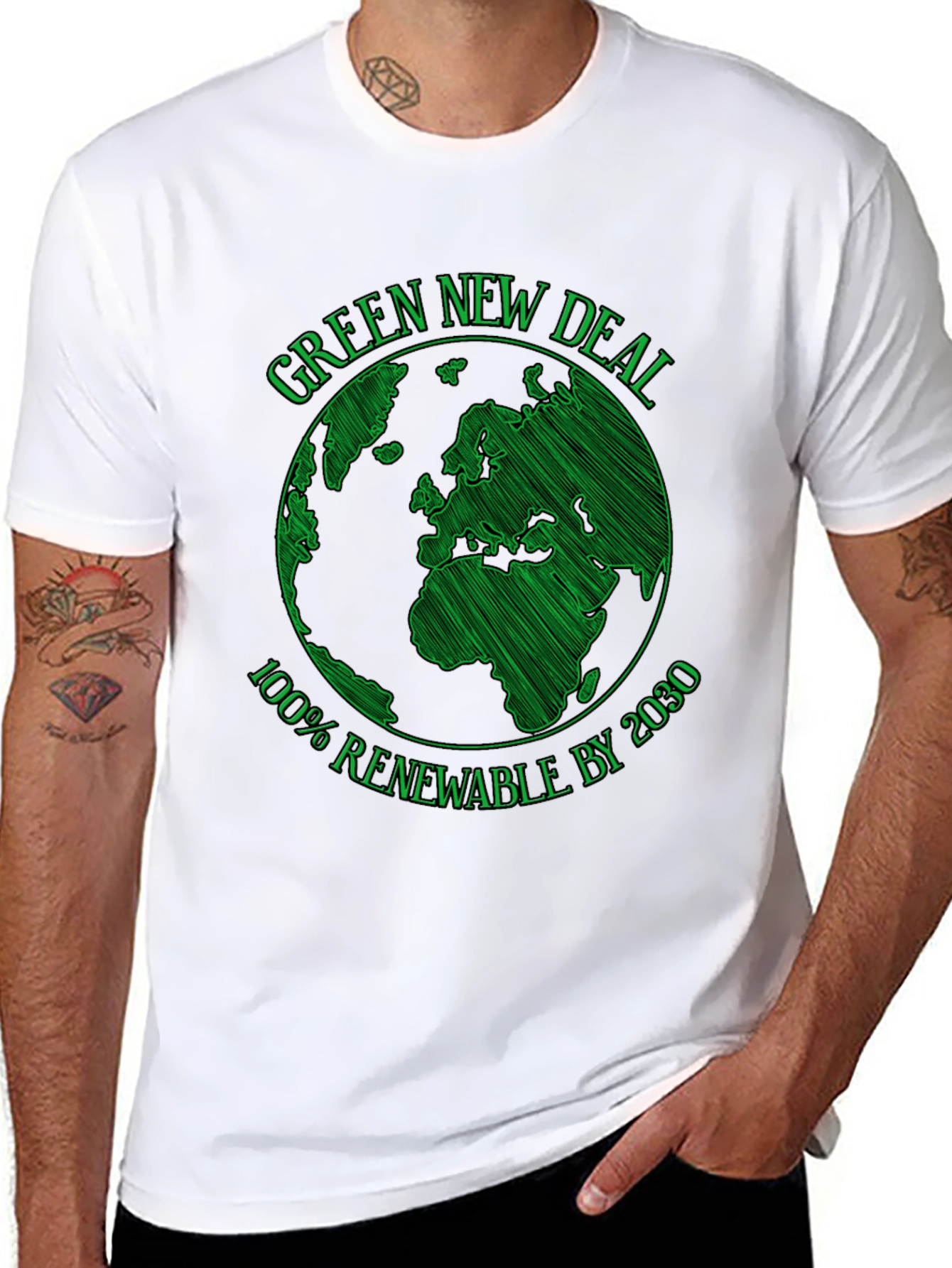 Green New Deal T-Shirt - 100% Renewable by 2030