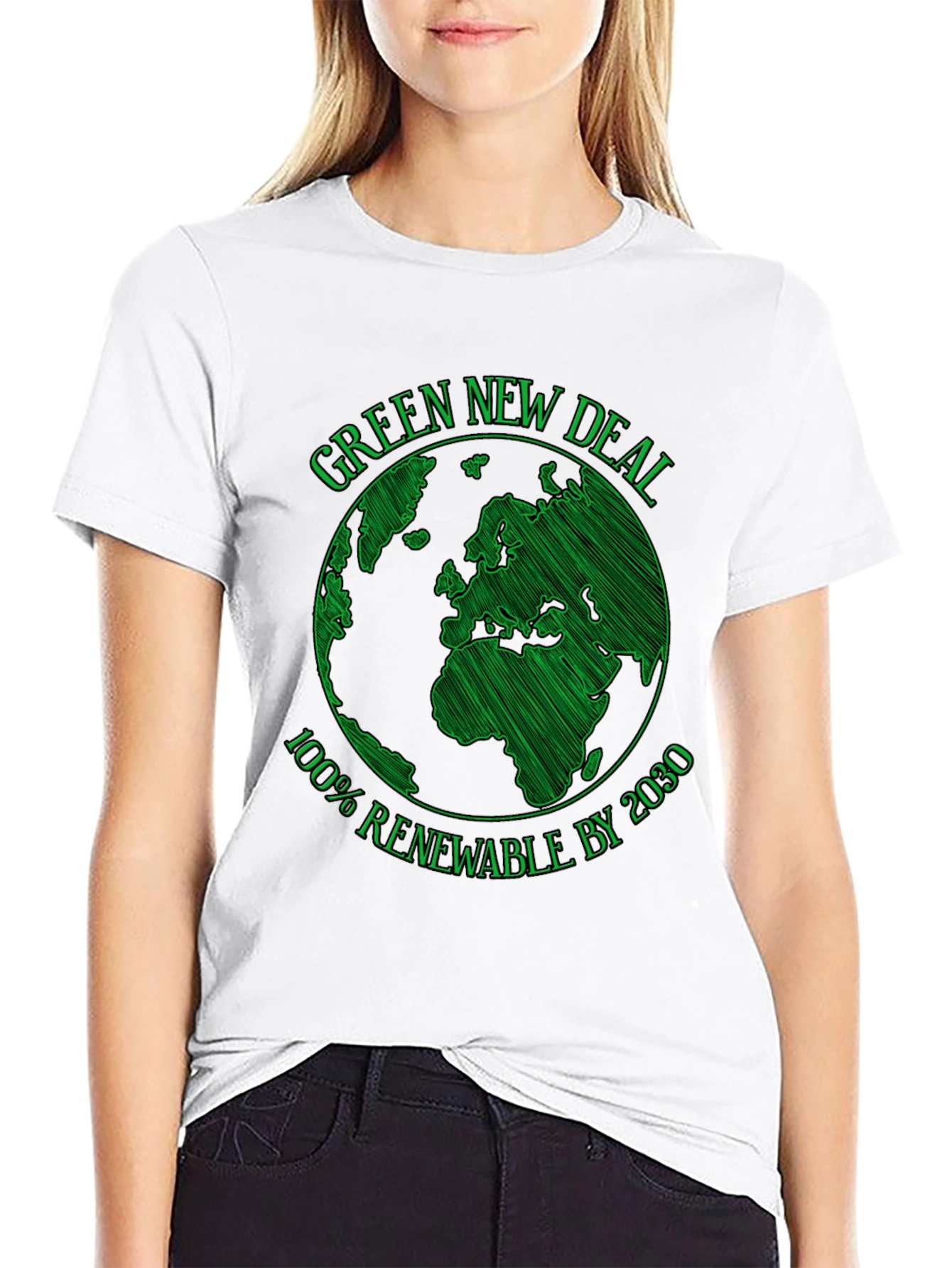 Green New Deal T-Shirt - 100% Renewable by 2030