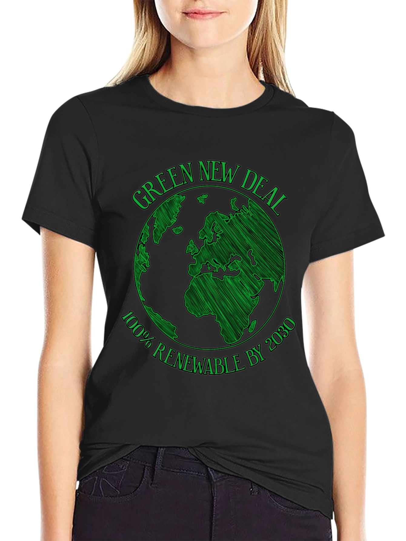 Green New Deal T-Shirt - 100% Renewable by 2030