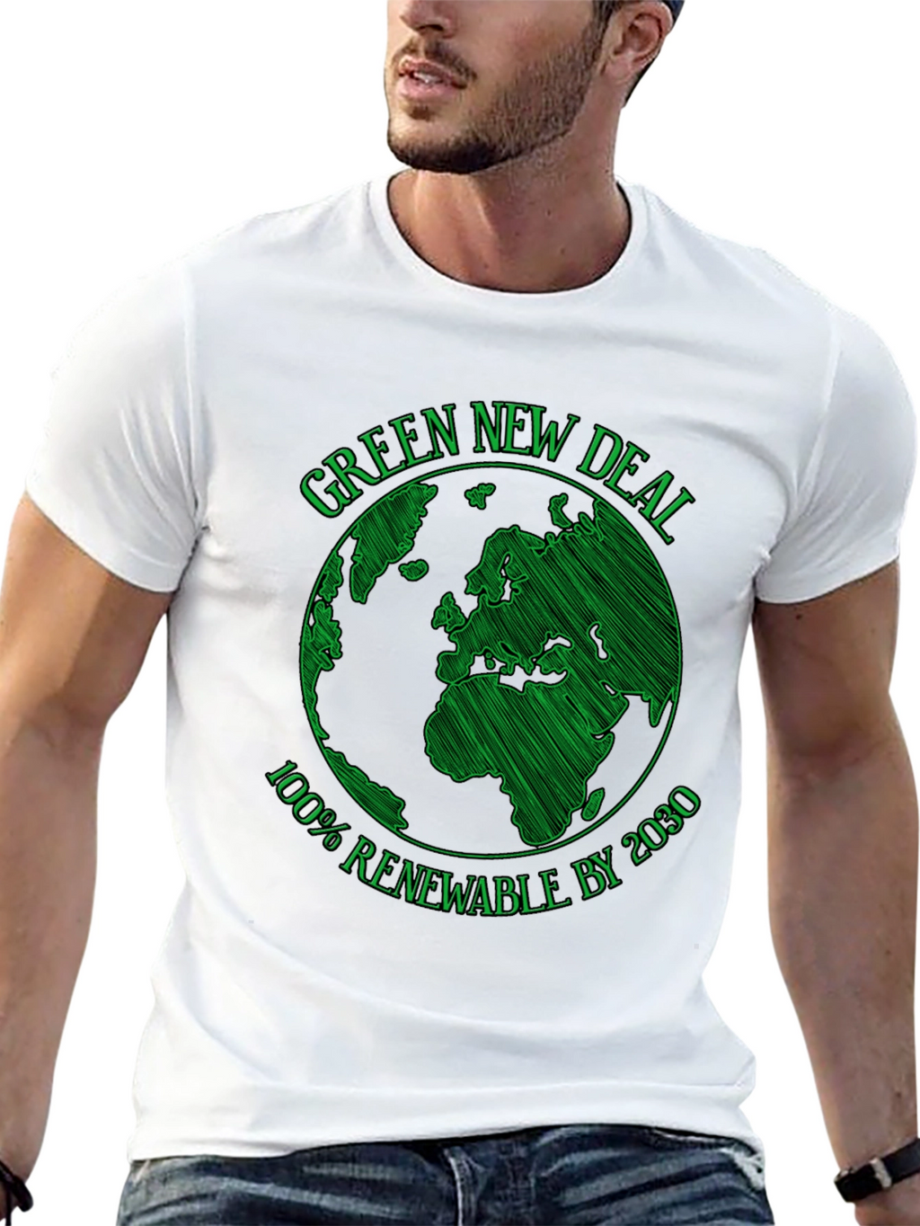 Green New Deal T-Shirt - 100% Renewable by 2030