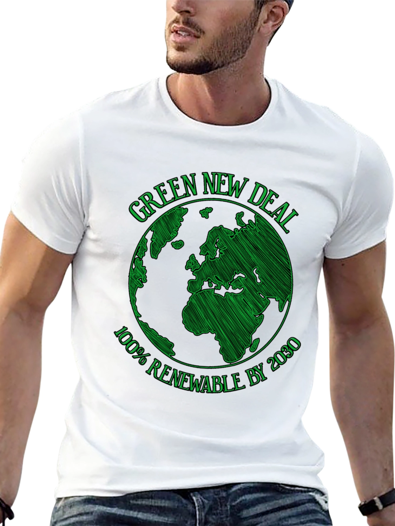 Green New Deal T-Shirt - 100% Renewable by 2030