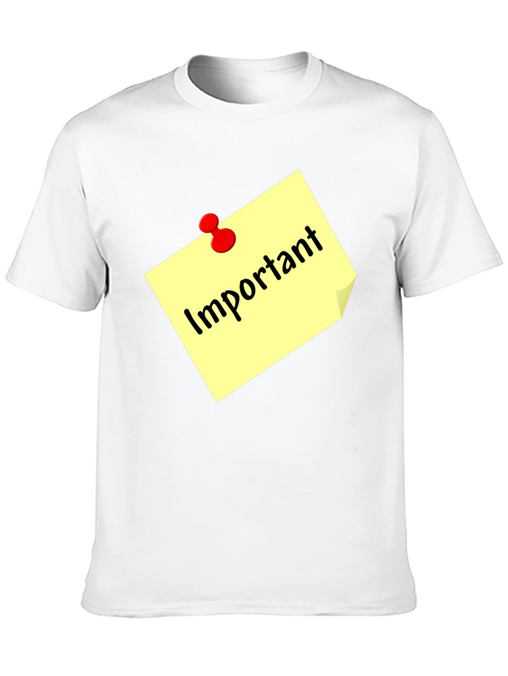 Important Note Black T-Shirt