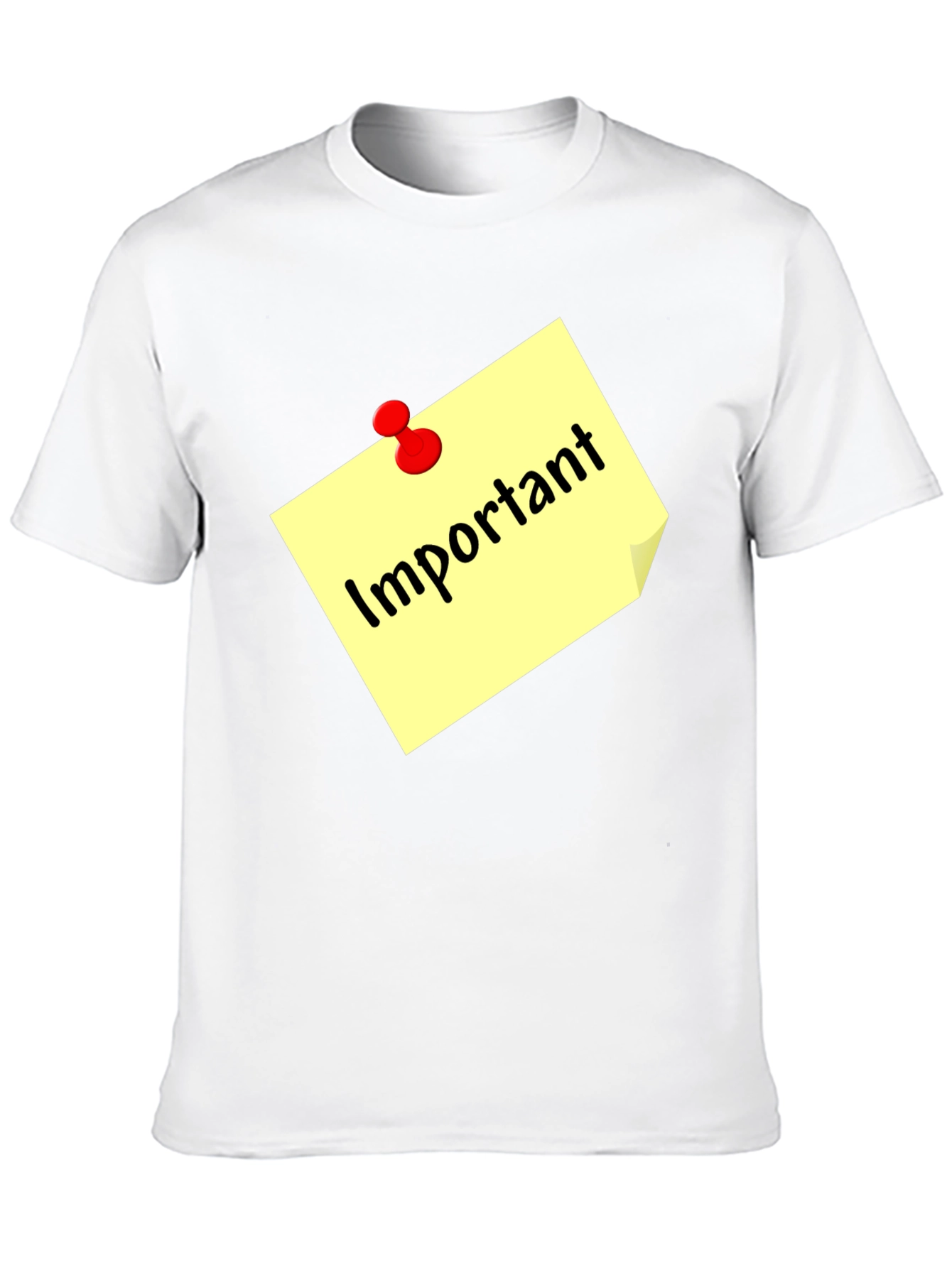 Important Note Black T-Shirt