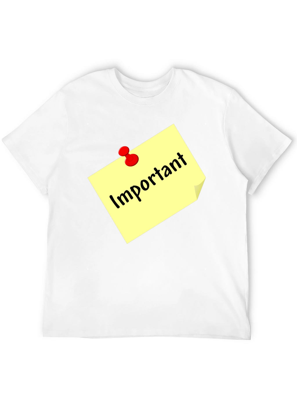 Important Note Black T-Shirt
