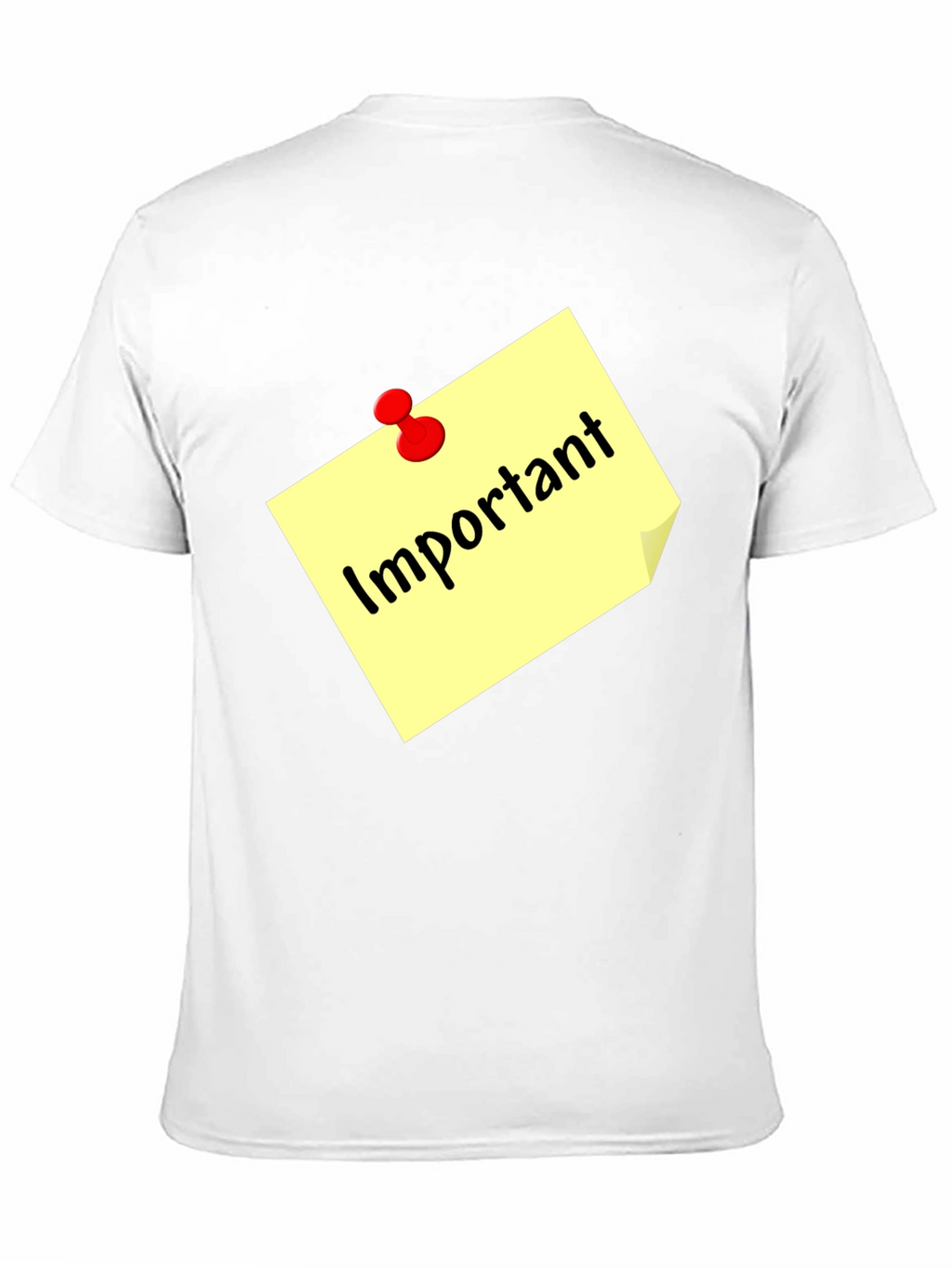 Important Note Black T-Shirt